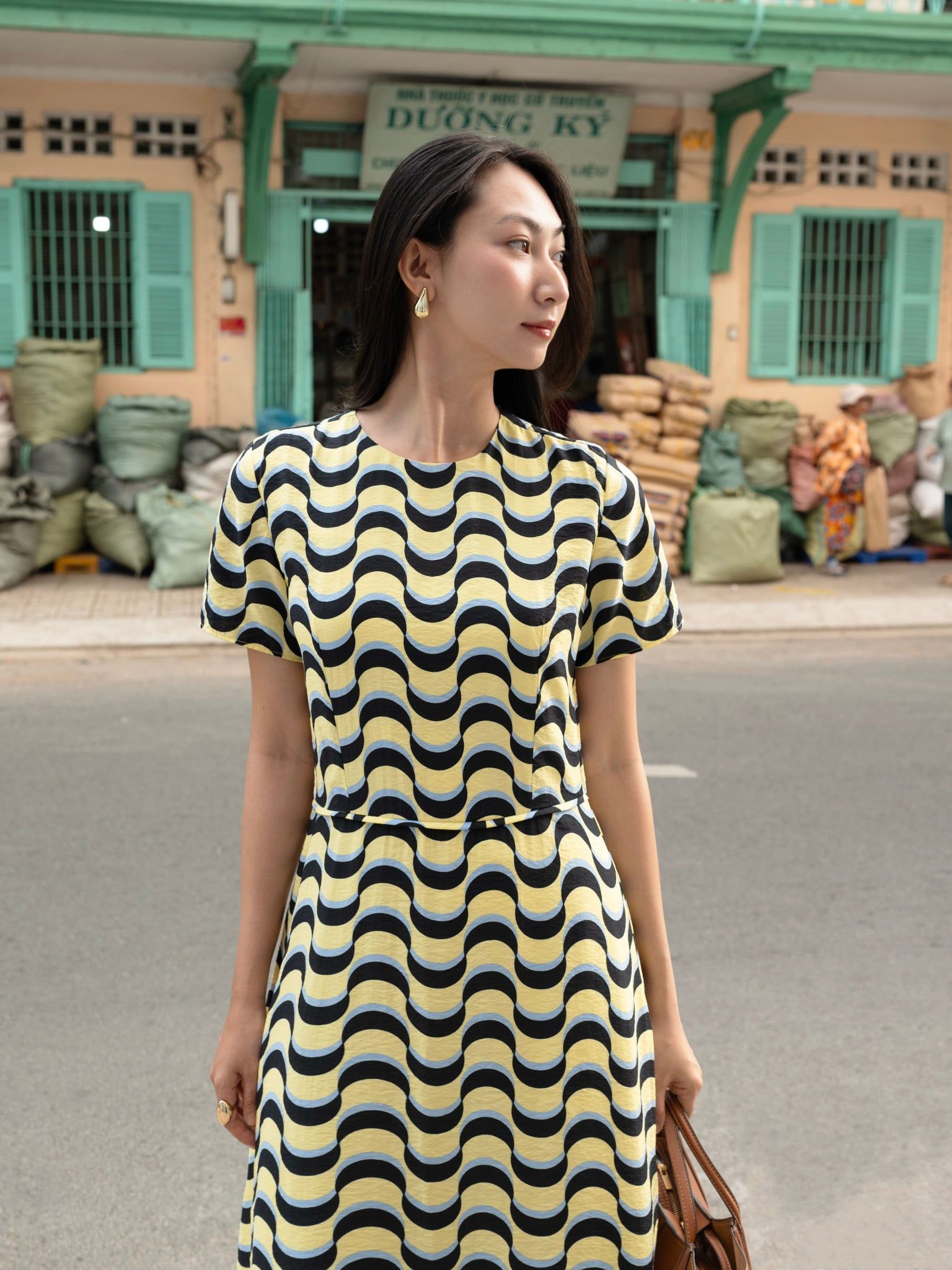  Đầm Nguyệt tùng chữ A | Mauve Moon dress 