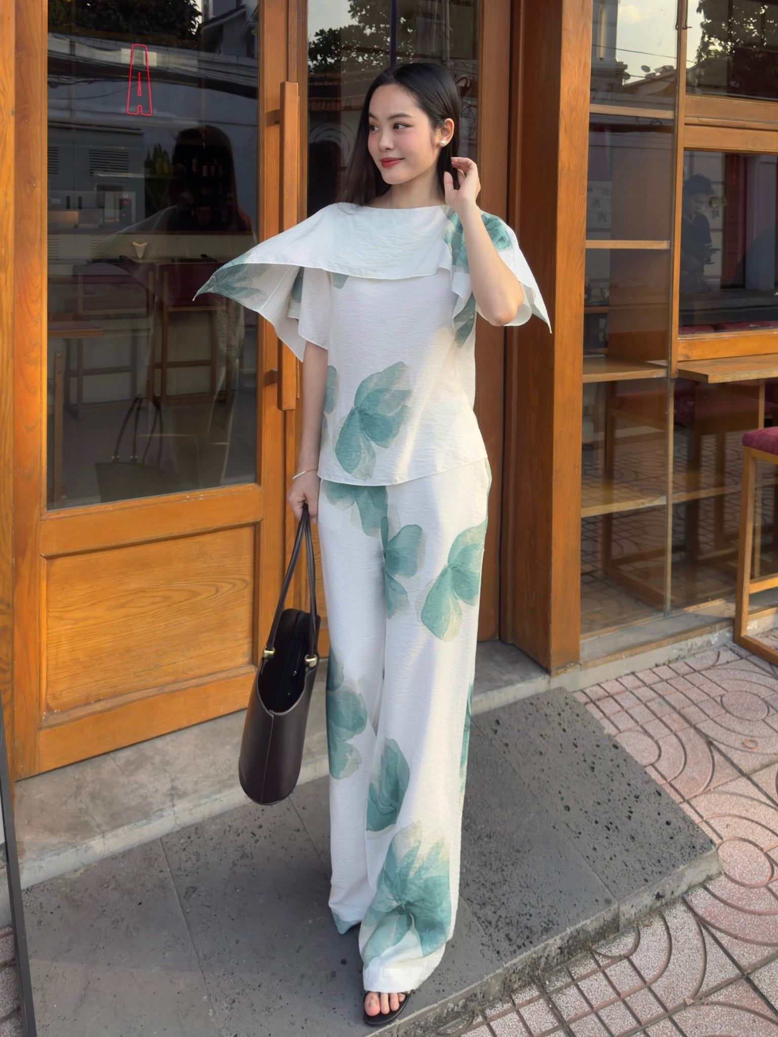  Quần ống suông hoa | Mauve Country pants [tiết kiệm thêm 220,000 khi mua combo áo & quần] 