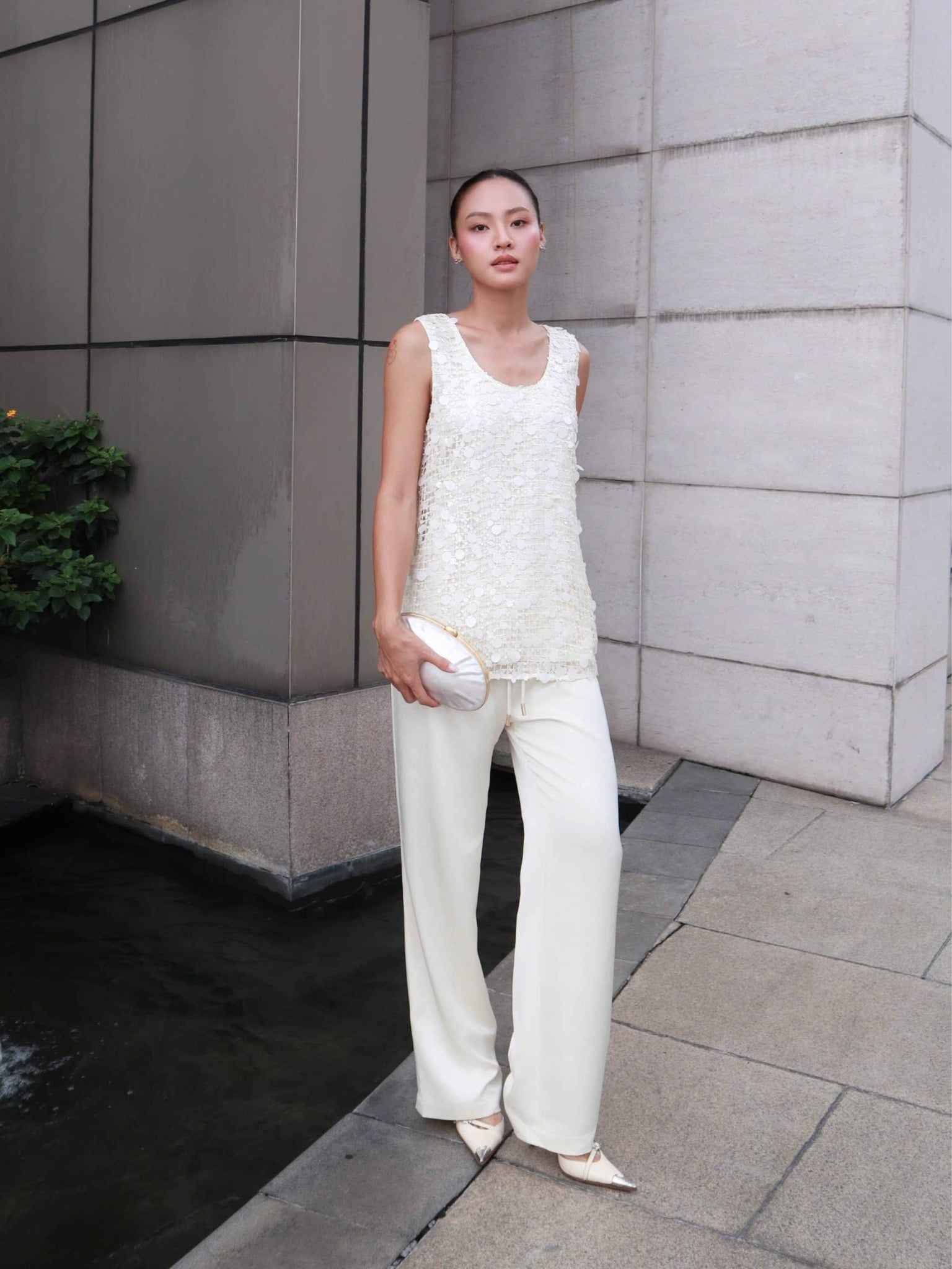  Quần lụa 2 lớp ống suông | Mauve Silk pants 