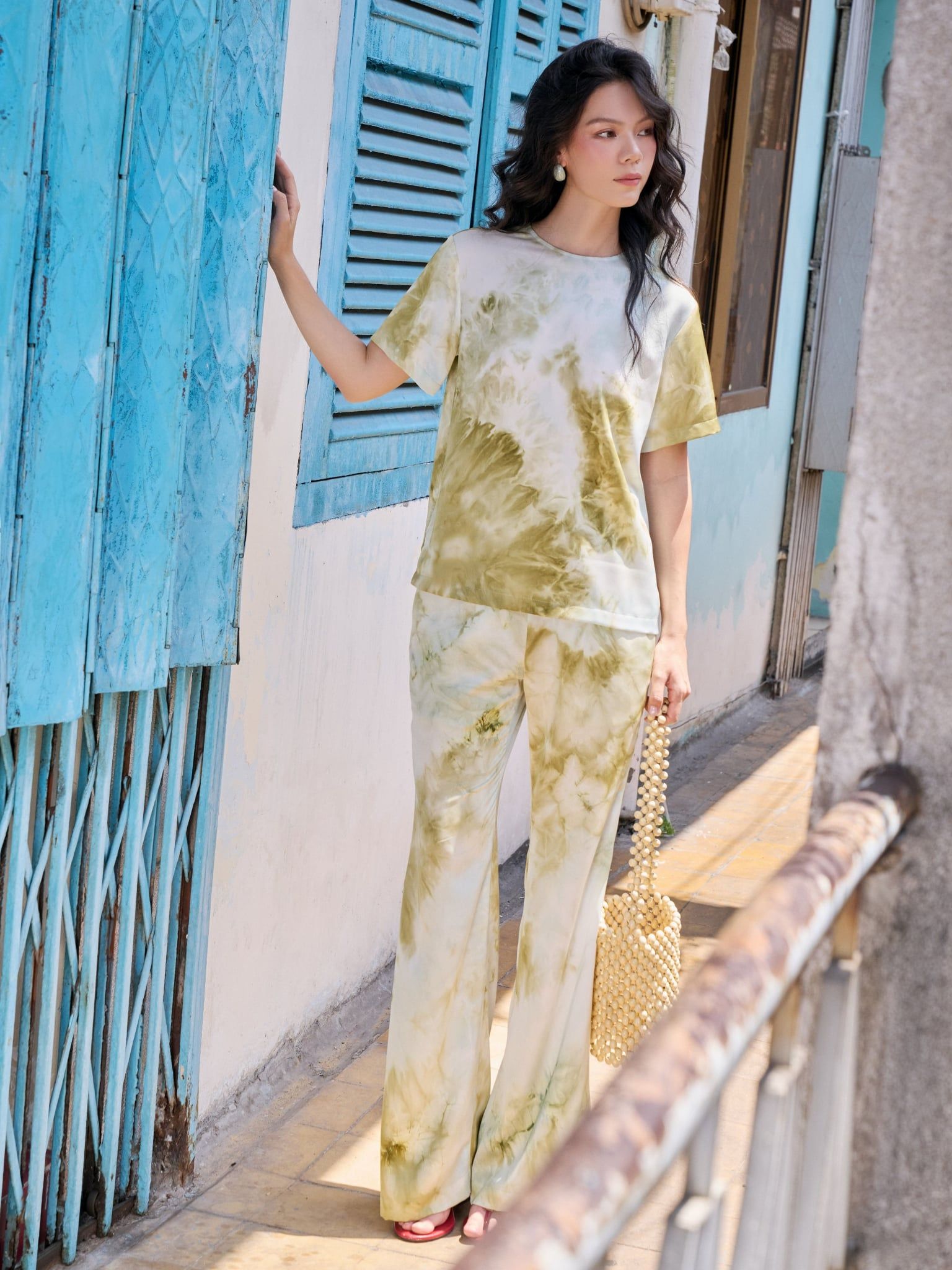  Áo Lục dáng suông | Mauve Sage top 