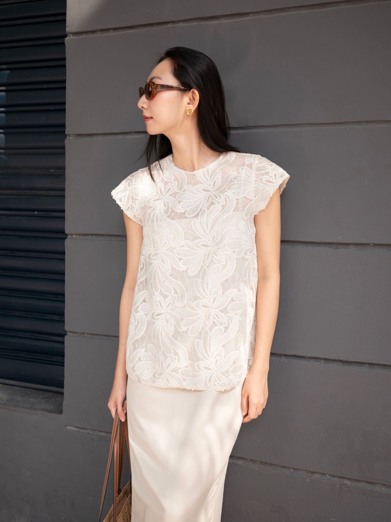  Set đồ dáng bút chì | Mauve Ivory set 