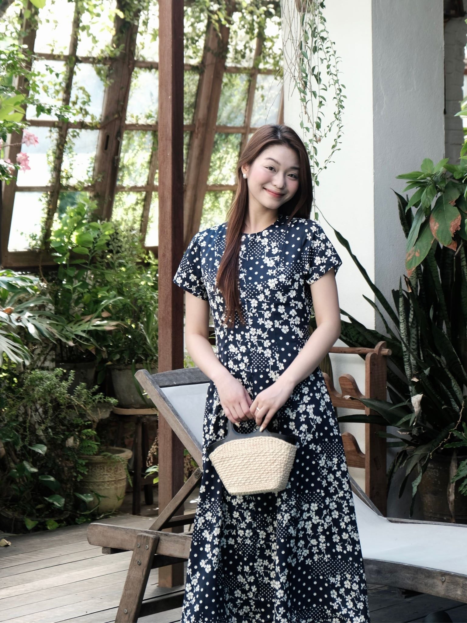  Đầm Thanh Hoa midi tùng xoè | Mauve Grace dress 