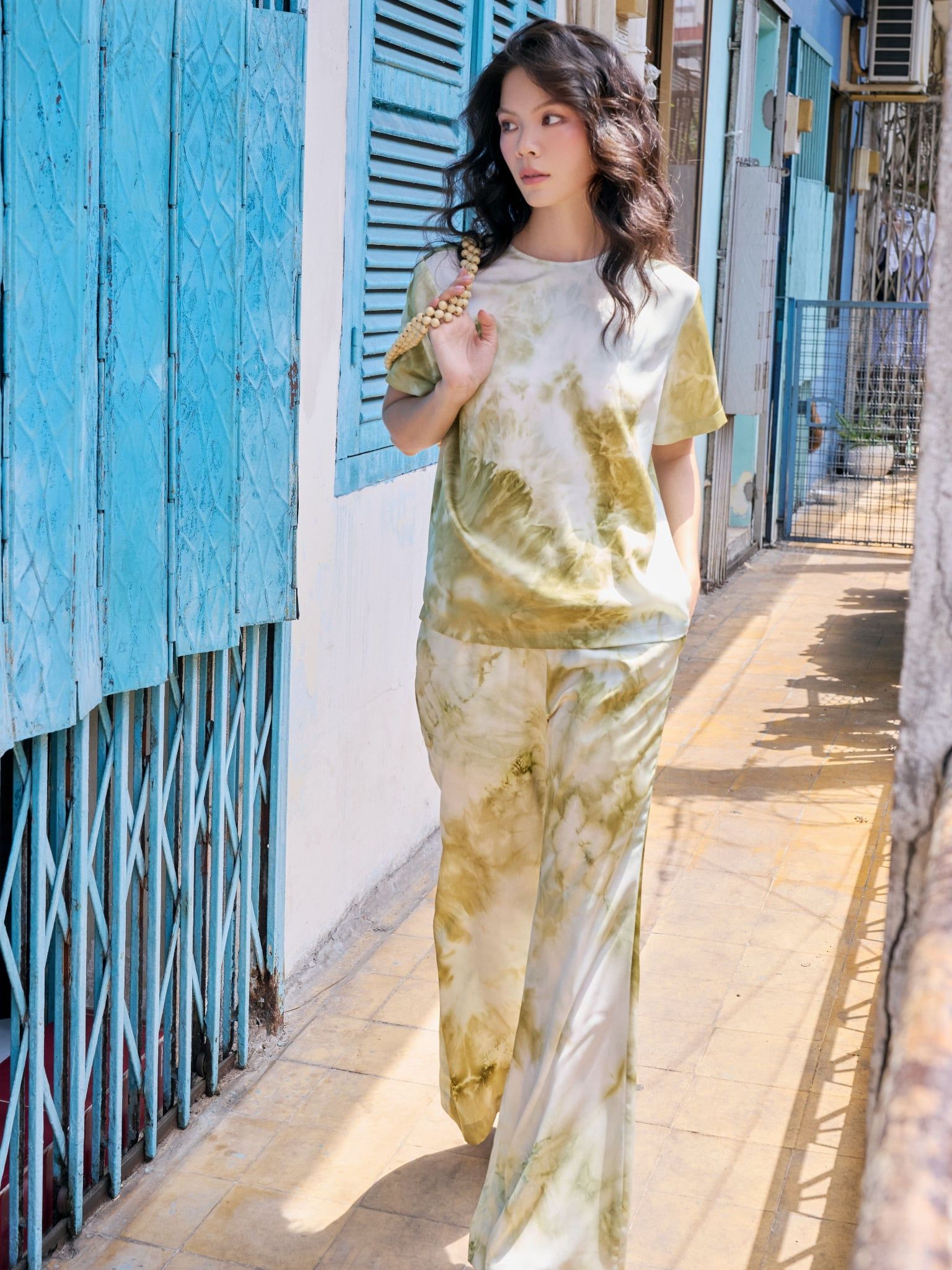  Áo Lục dáng suông | Mauve Sage top 