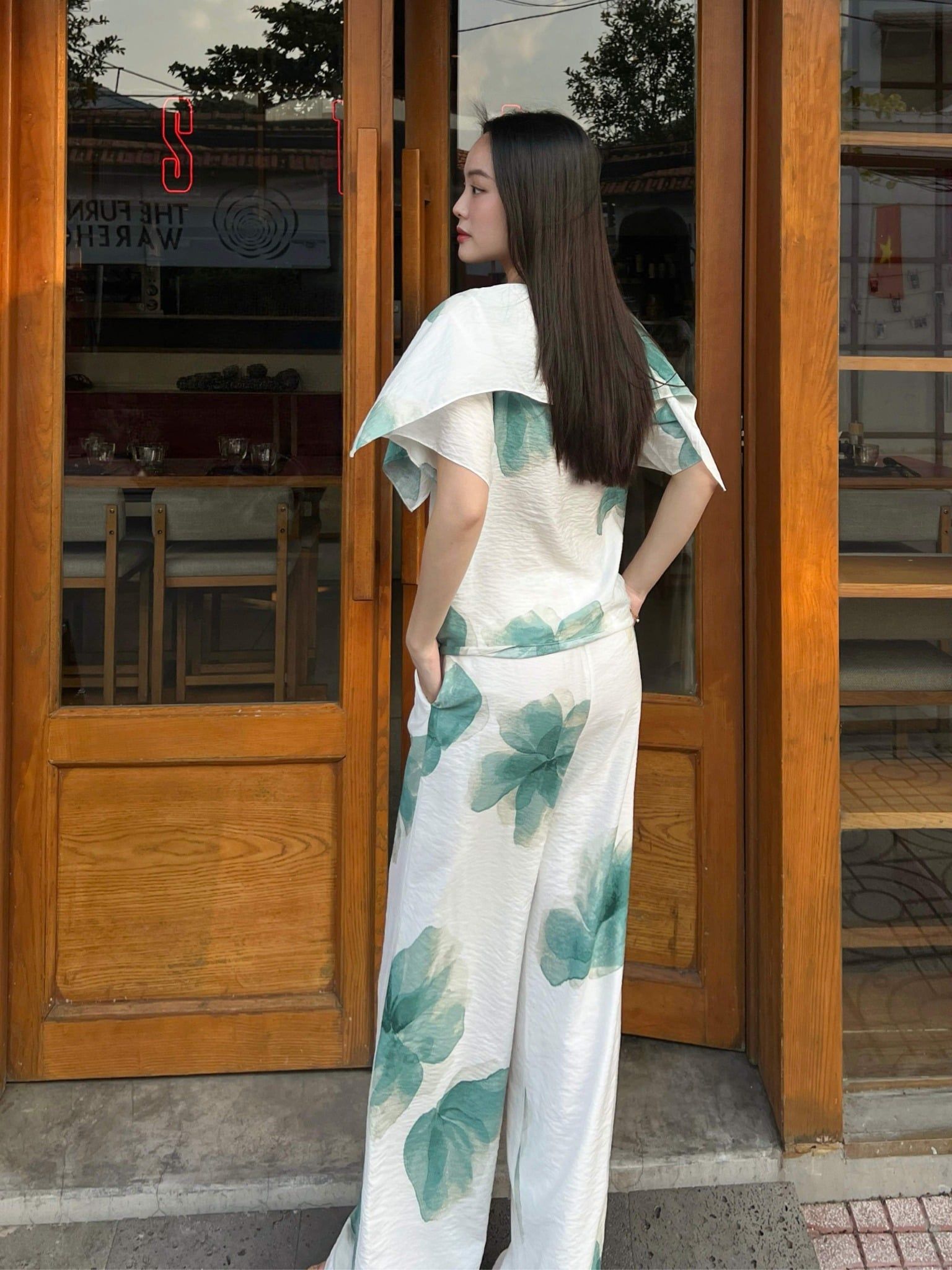  Quần ống suông hoa | Mauve Country pants [tiết kiệm thêm 220,000 khi mua combo áo & quần] 