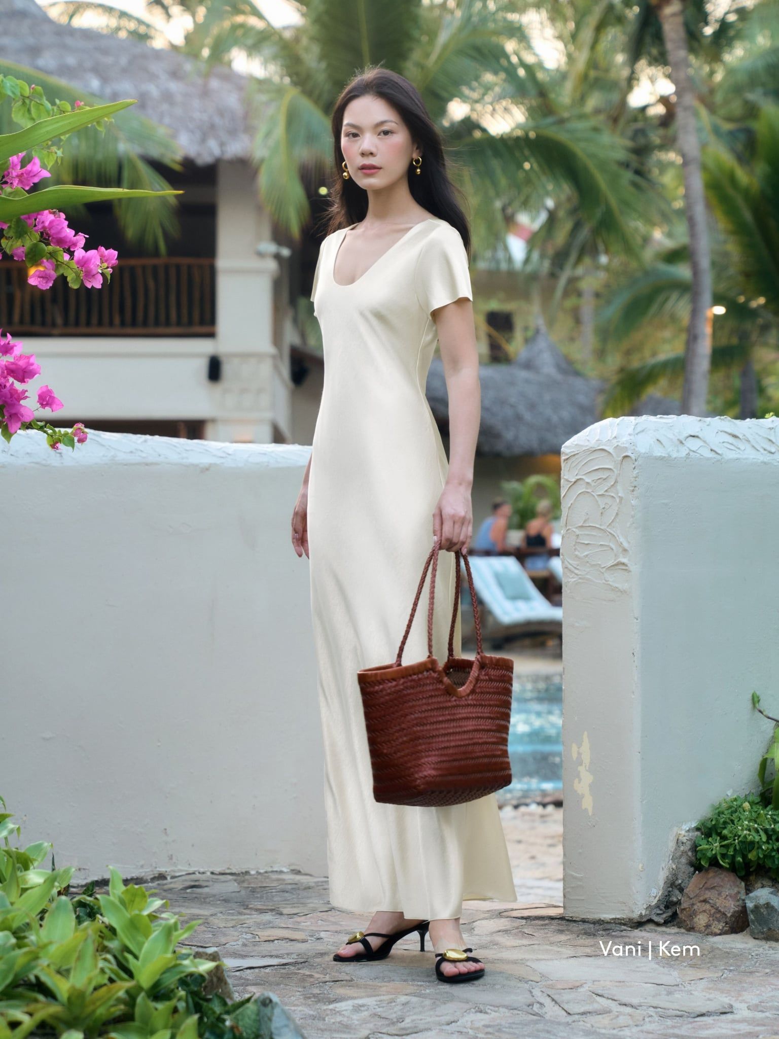  Đầm Uyên Ngư lụa 2 lớp | Mauve Mermaid Silk dress 