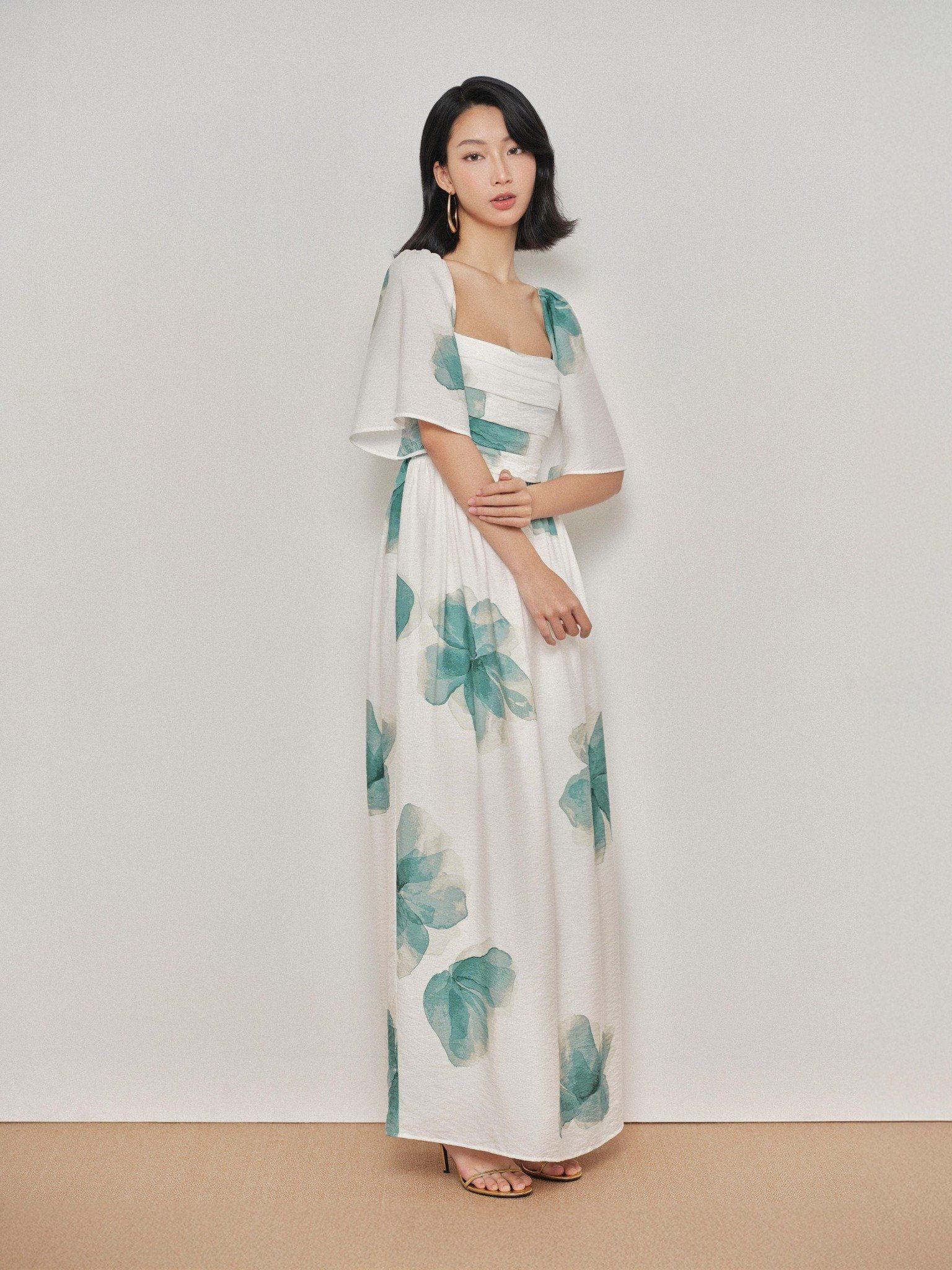  Đầm maxi hoa | Mauve Fairy dress 