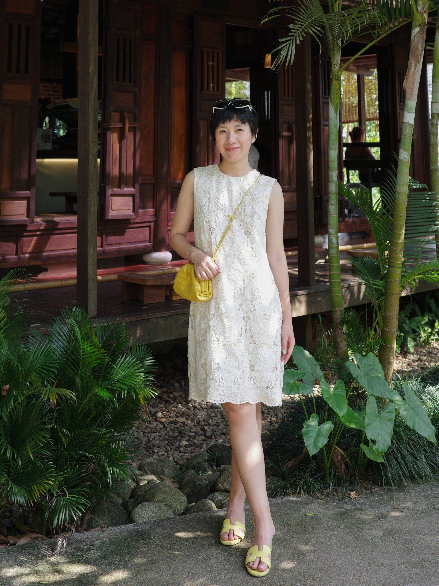 Đầm ngắn cotton thêu | Mauve Coco dress 