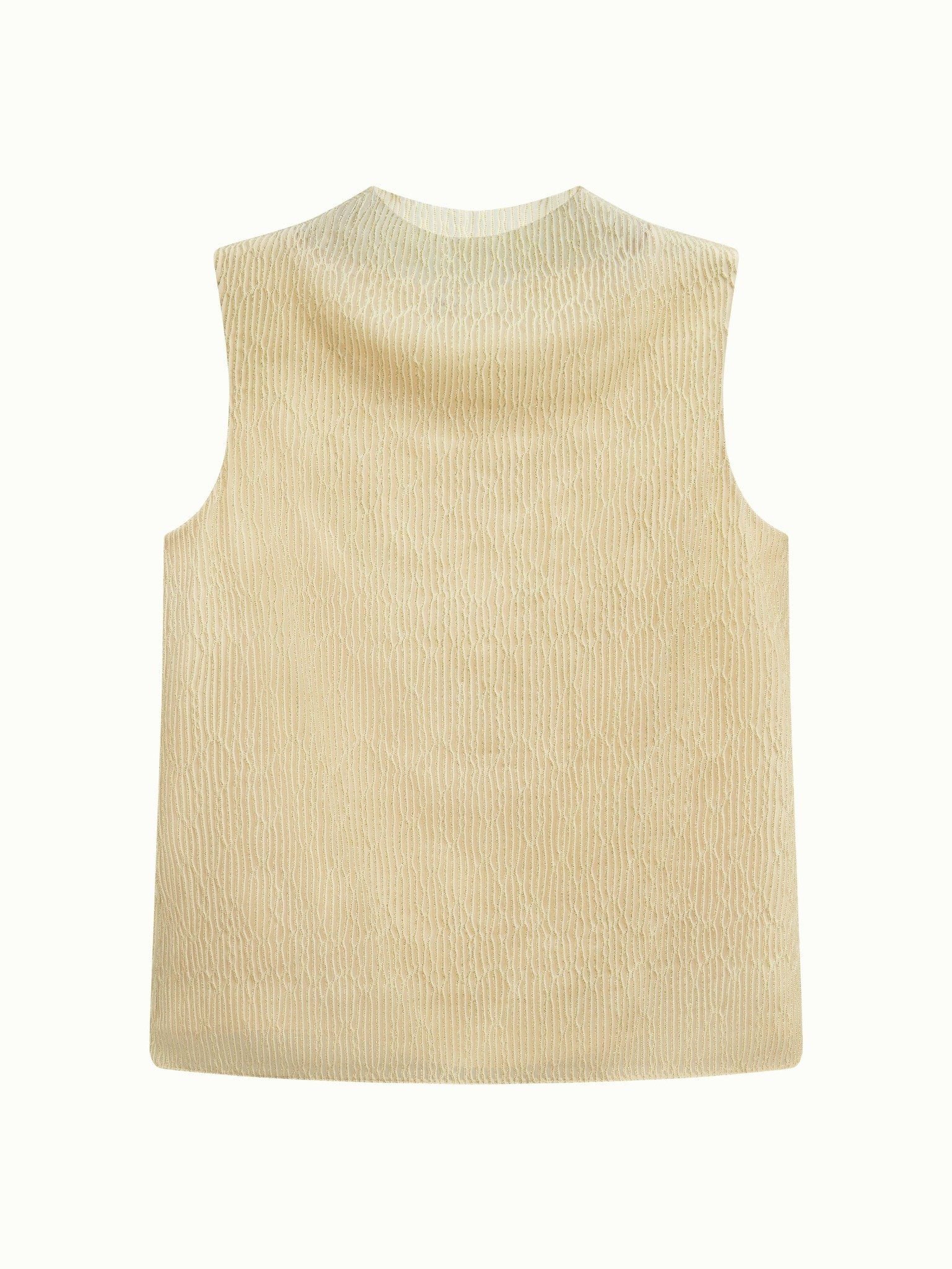  Áo cổ lọ vân gỗ óng ánh | Mauve High Neck top [tiết kiệm 200,000 khi mua combo áo & quần] 
