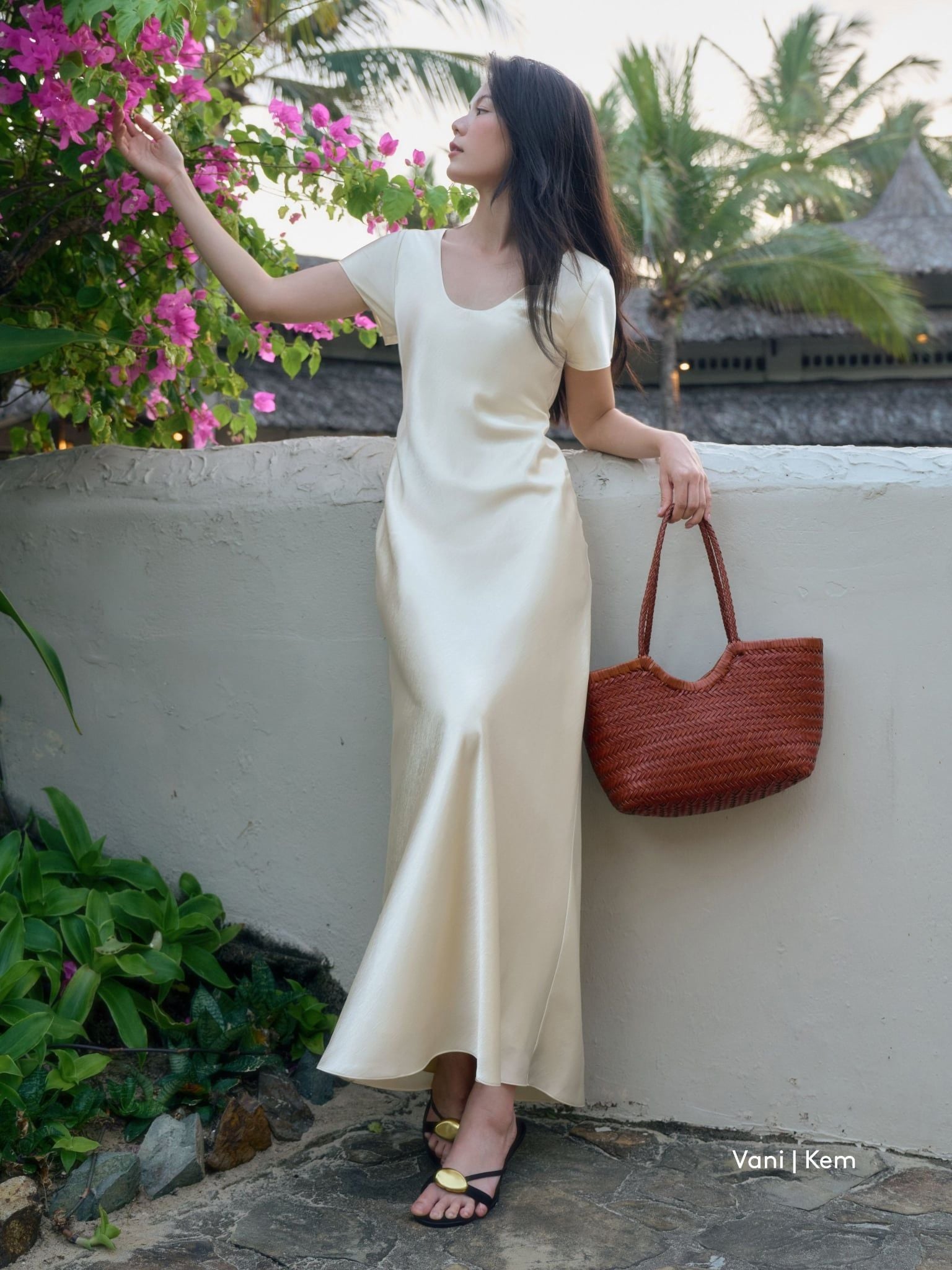 Đầm Uyên Ngư lụa 2 lớp | Mauve Mermaid Silk dress 