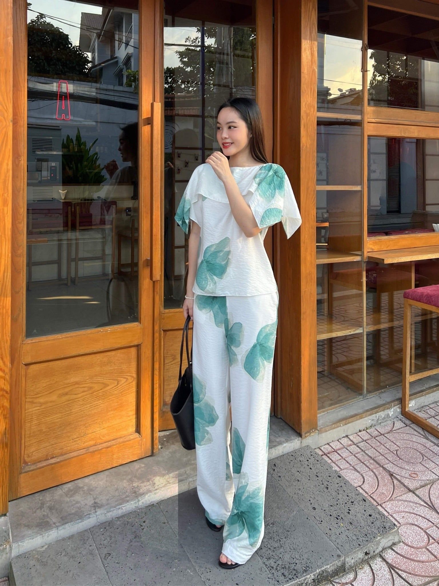  Quần ống suông hoa | Mauve Country pants [tiết kiệm thêm 220,000 khi mua combo áo & quần] 