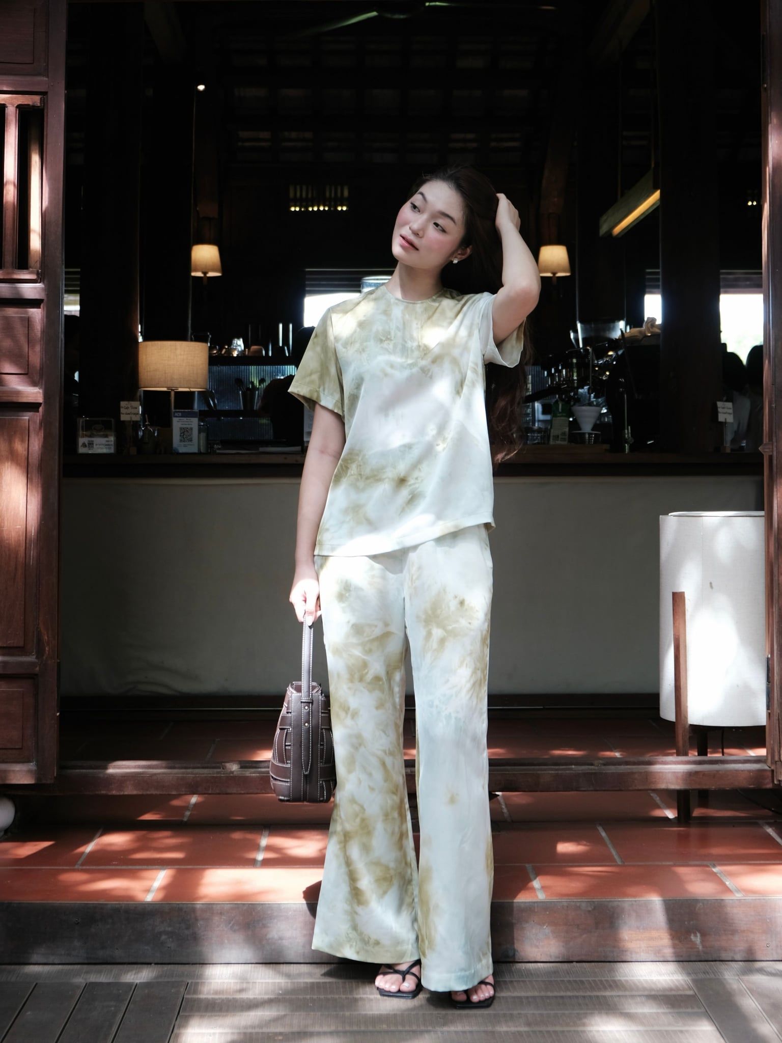  Áo Lục dáng suông | Mauve Sage top 