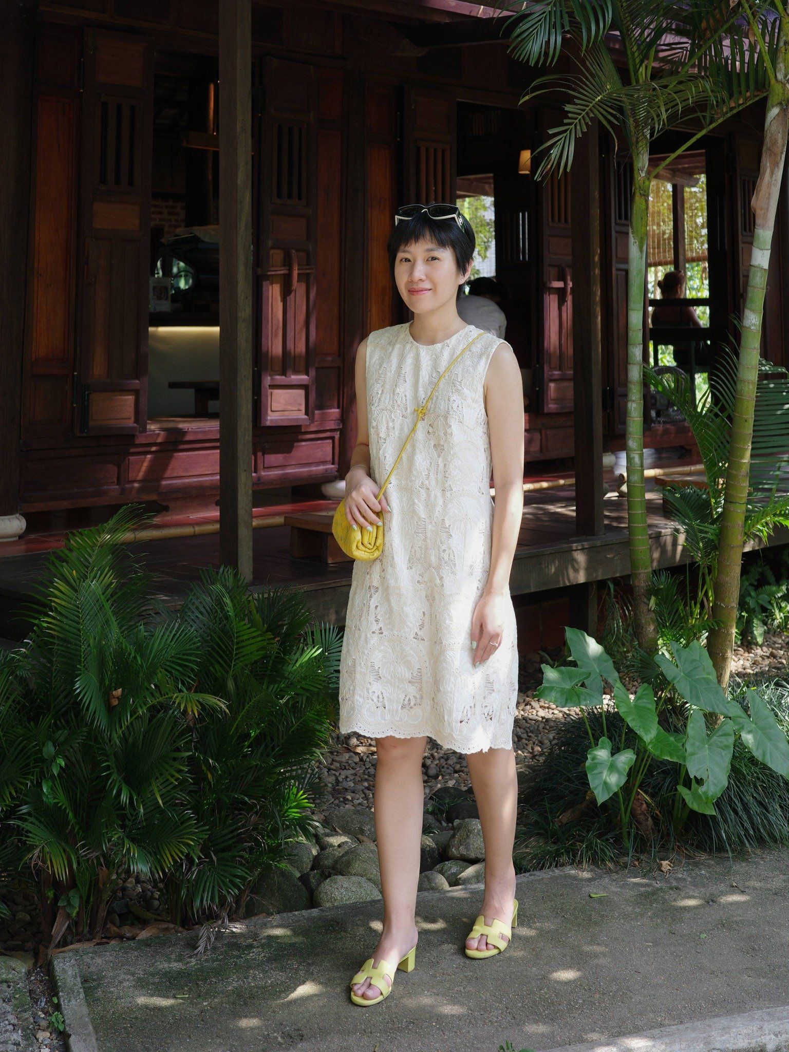  Đầm ngắn cotton thêu | Mauve Coco dress 