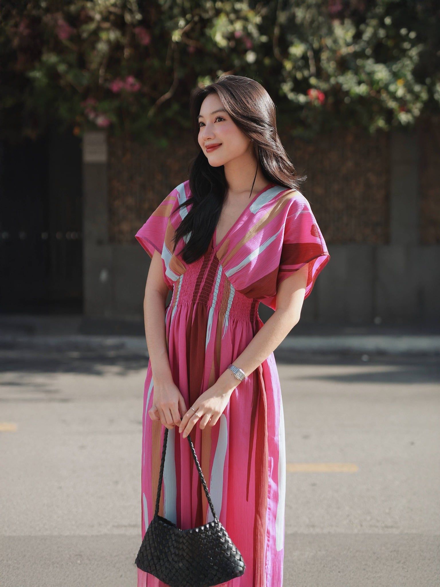  Đầm maxi hoạ tiết | Mauve Flowy maxi dress 