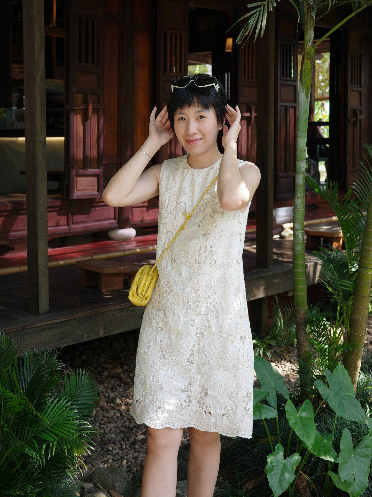  Đầm ngắn cotton thêu | Mauve Coco dress 