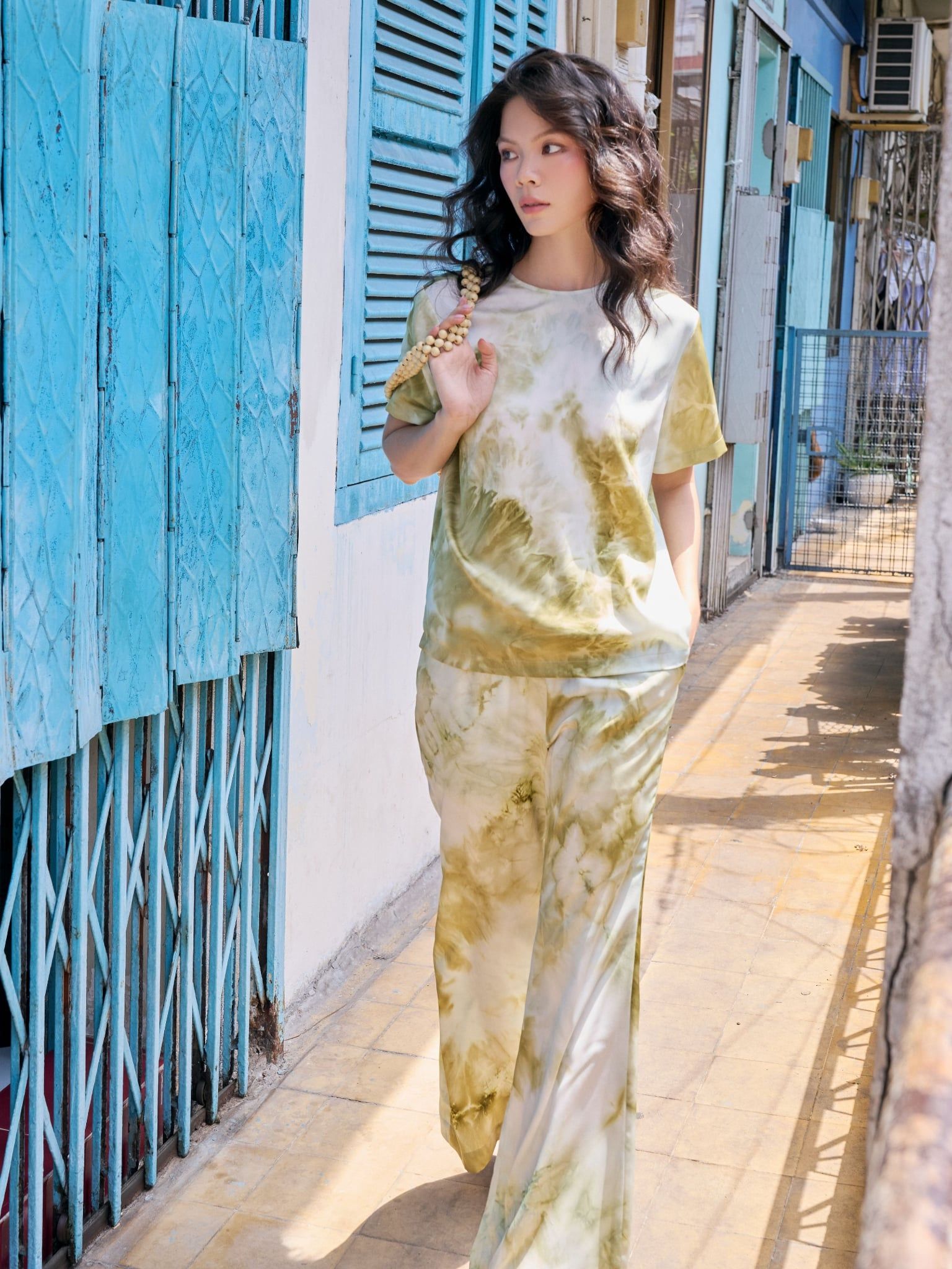  Quần Lục ống loe | Mauve Sage pants 