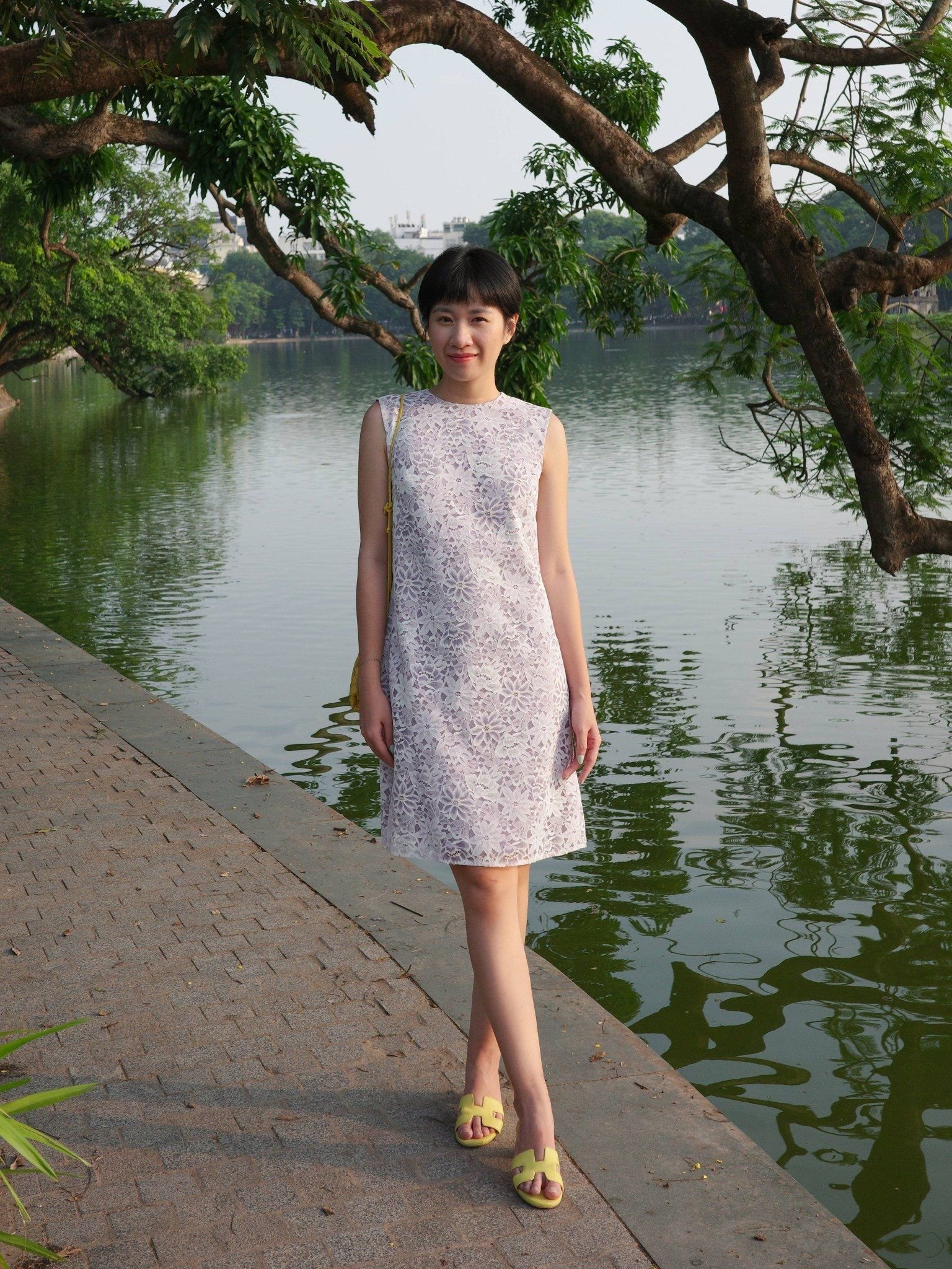  Đầm ngắn ren tím | Mauve Violet dress 