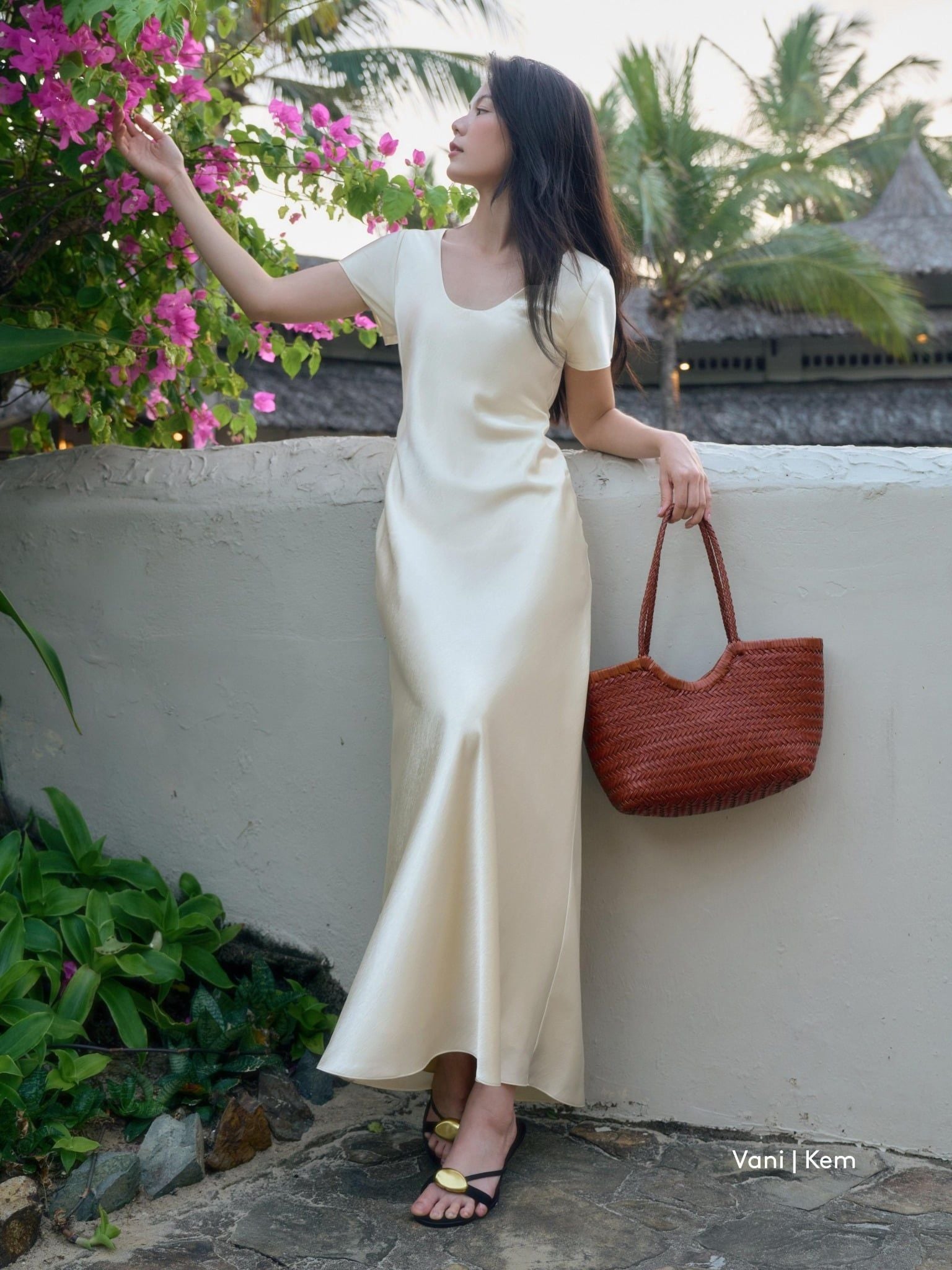  Đầm lụa đuôi cá | Mauve Mermaid Silk dress 