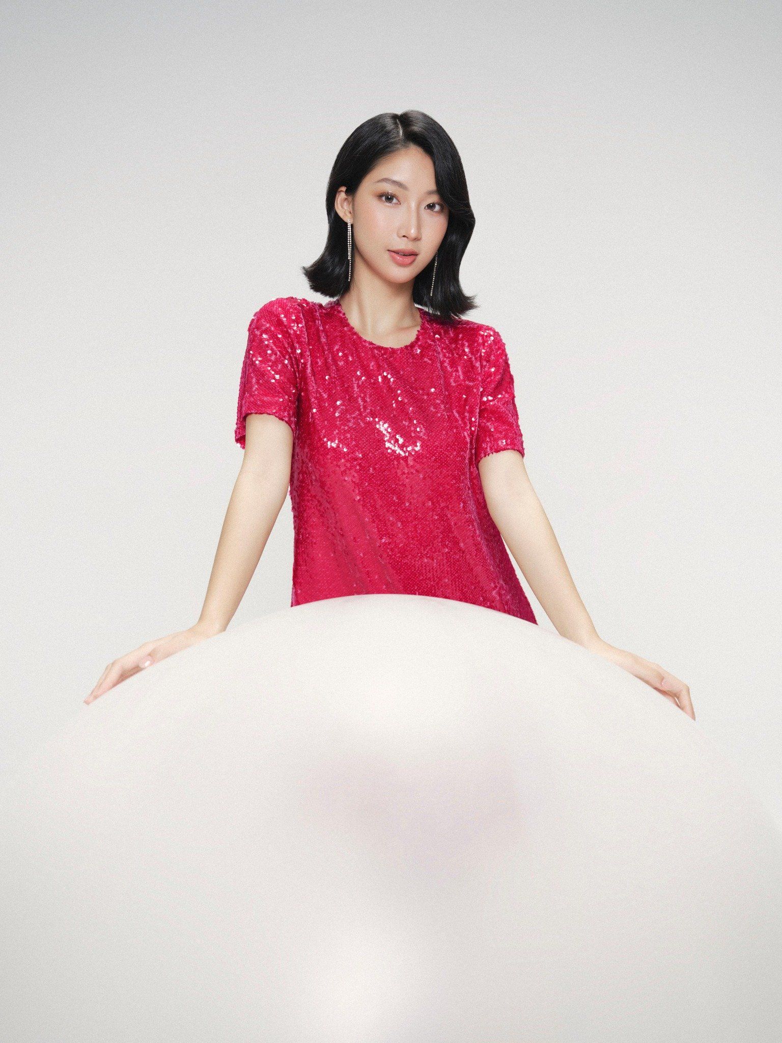  Đầm kim sa ngắn | Mauve Holly dress 