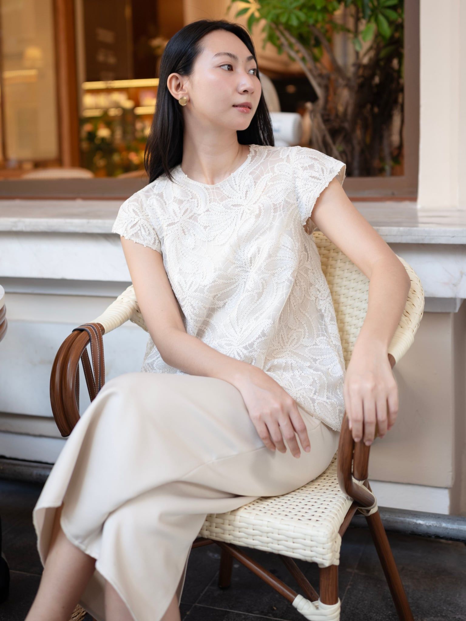  Set đồ dáng bút chì | Mauve Ivory set 