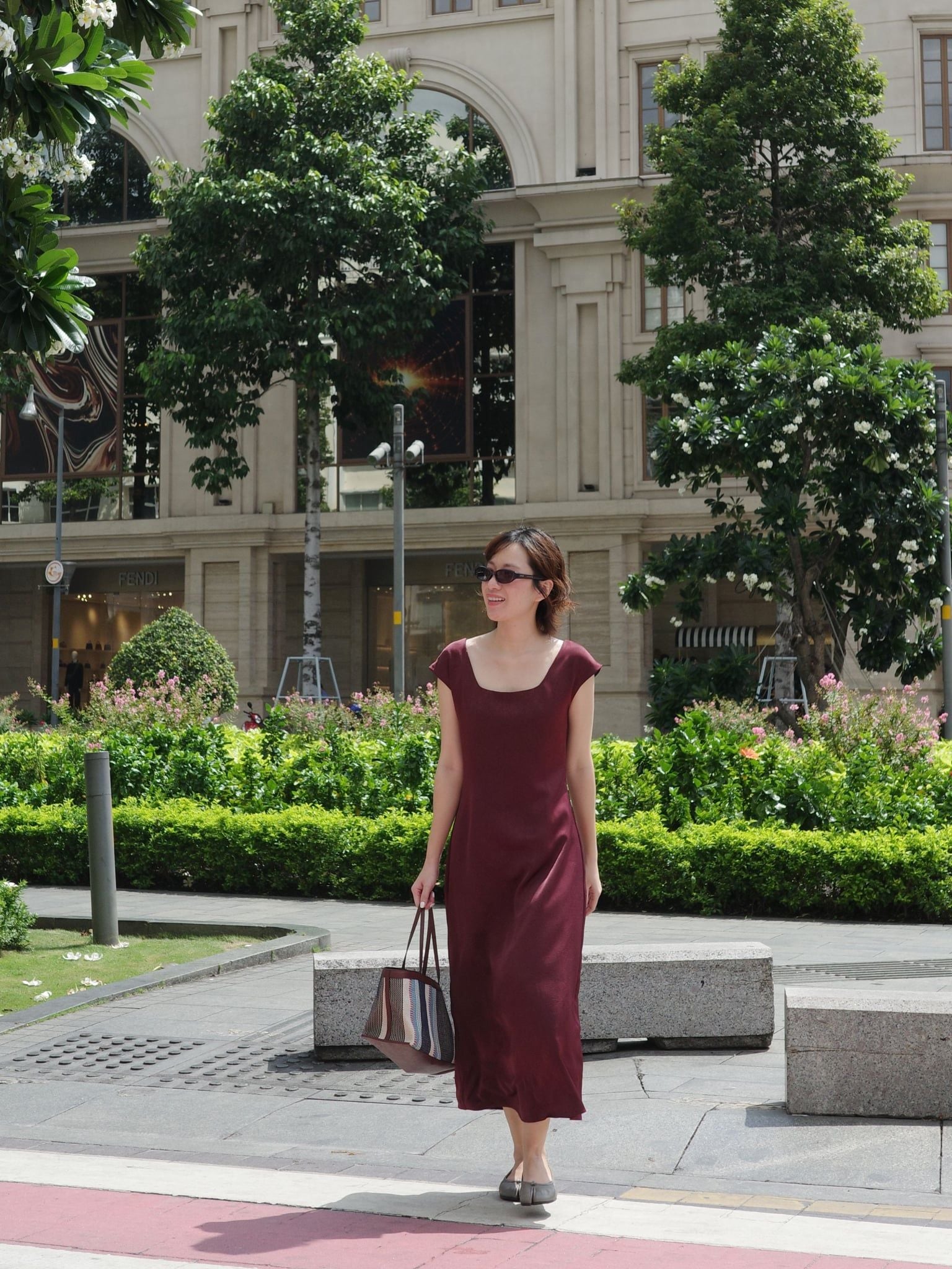  Đầm Dung cổ vuông | Mauve Parisian dress 