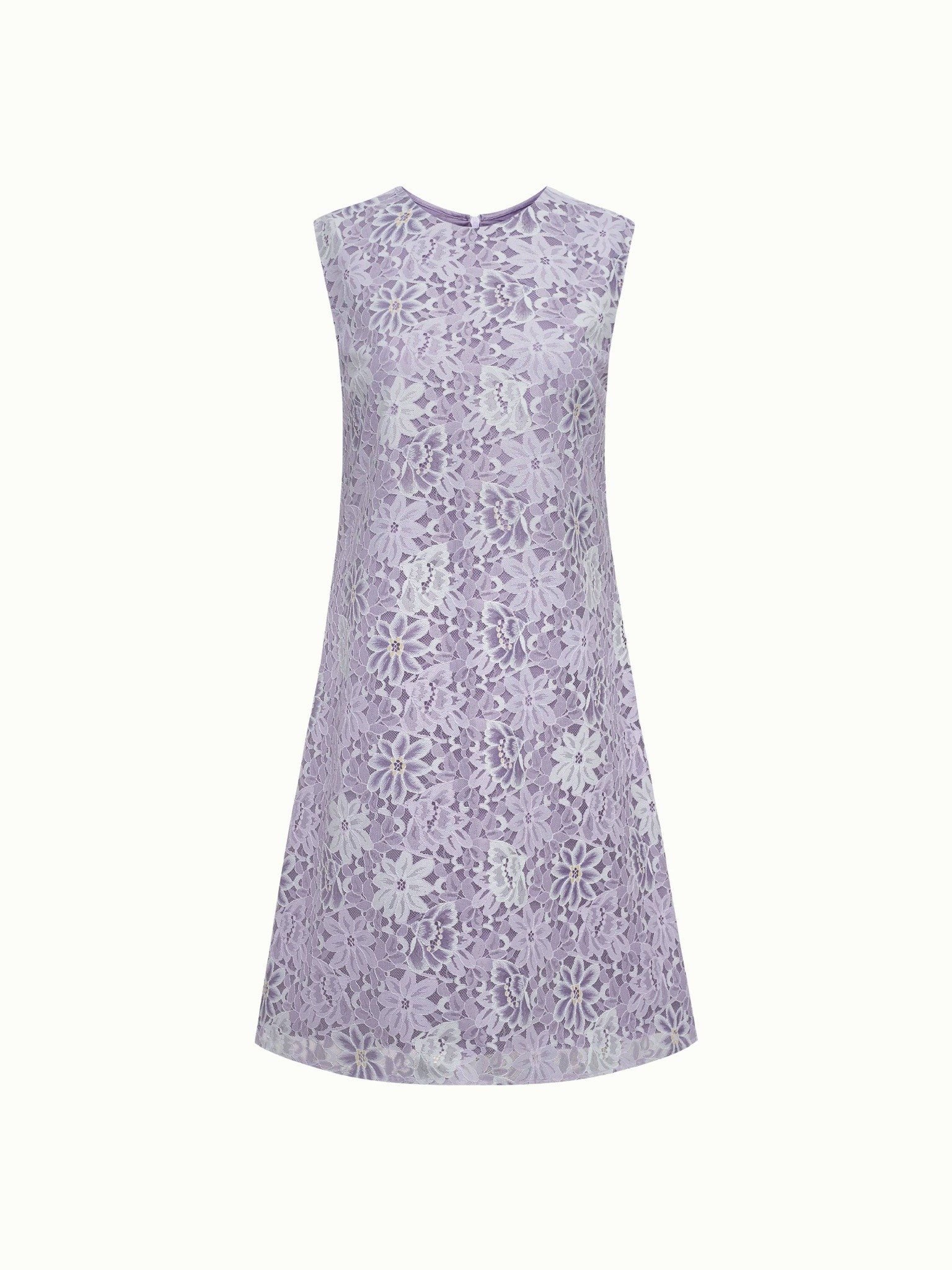  Đầm ngắn ren tím | Mauve Violet dress 