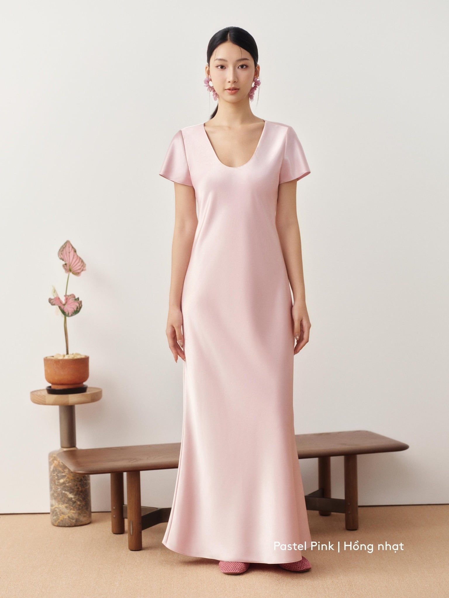  Đầm lụa đuôi cá | Mauve Mermaid Silk dress 