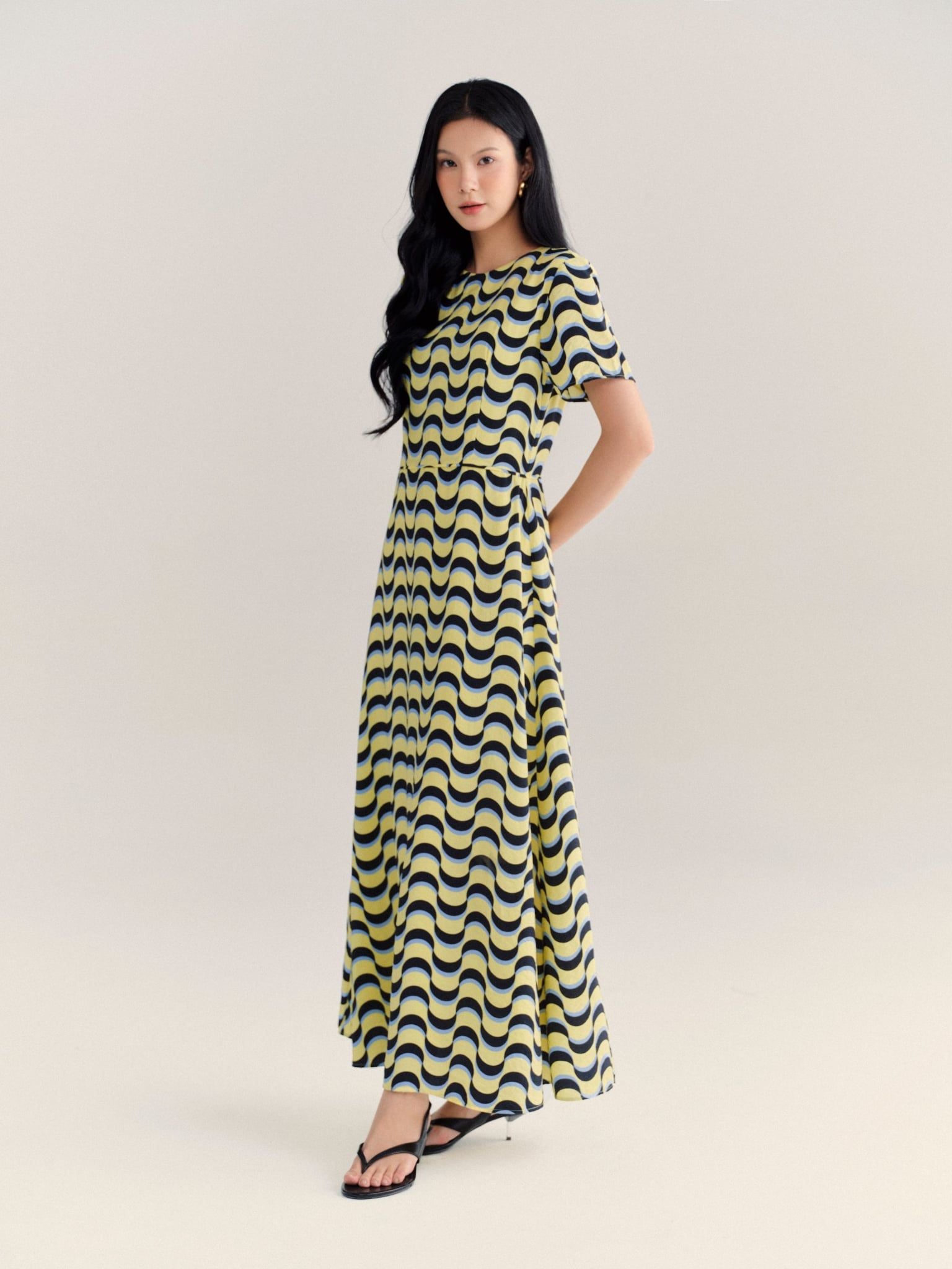 Đầm Nguyệt tùng chữ A | Mauve Moon dress 