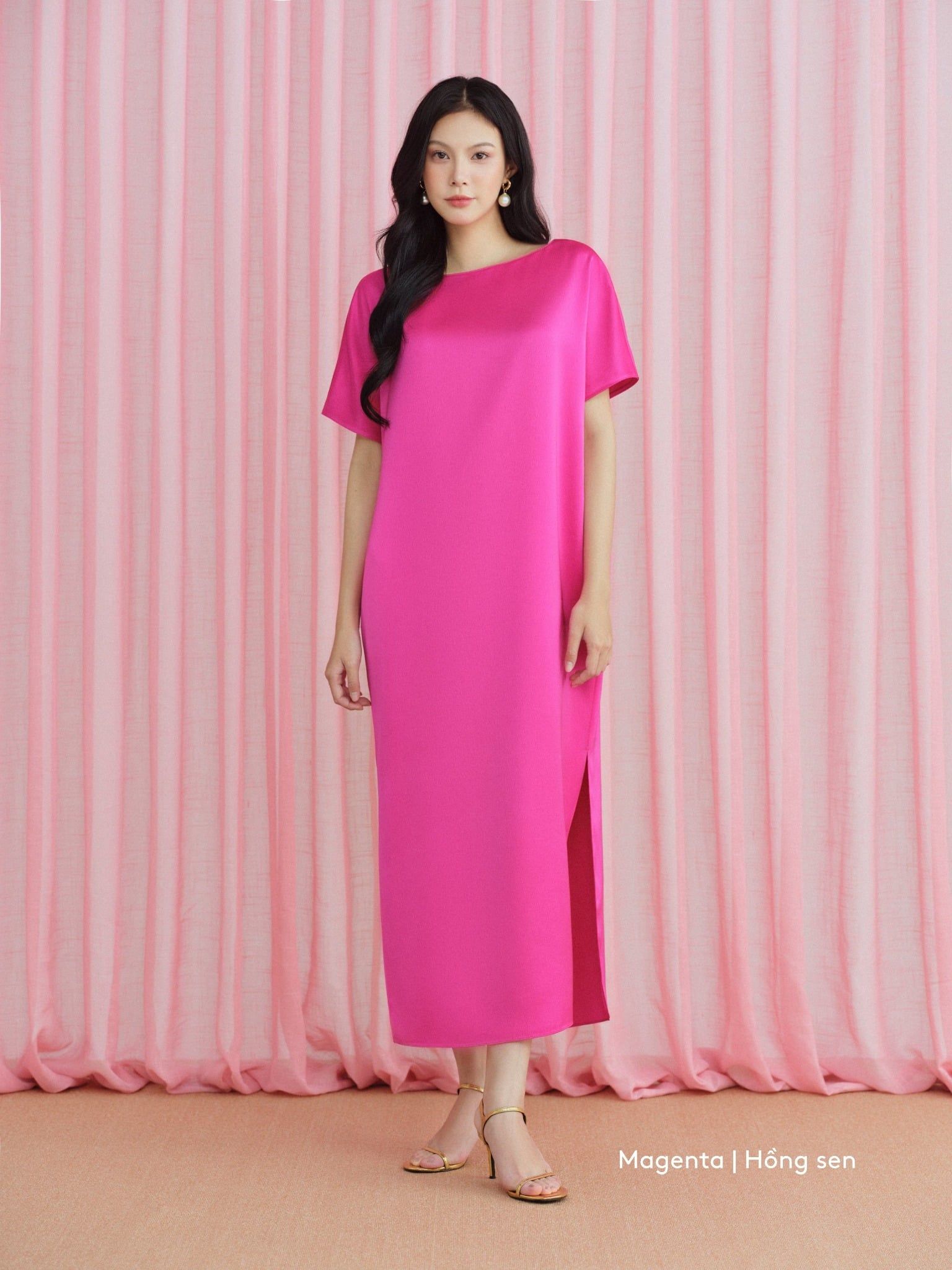  Mauve Signature dress - phiên bản trơn màu nâng cấp 