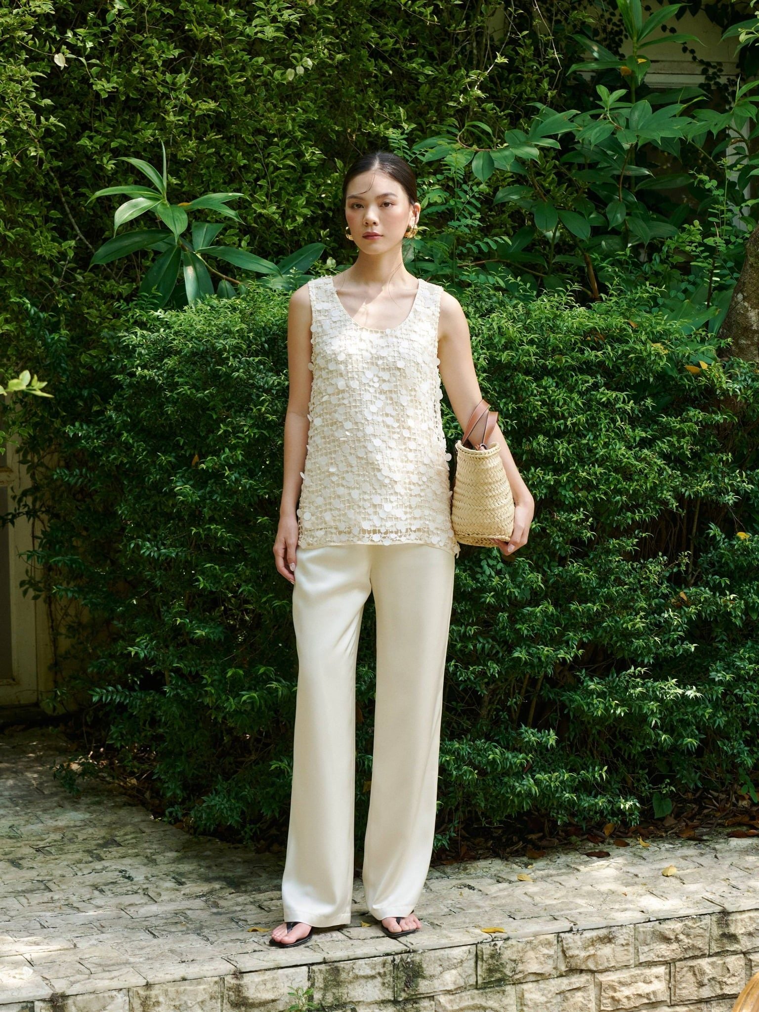  Quần lụa 2 lớp ống suông | Mauve Silk pants 