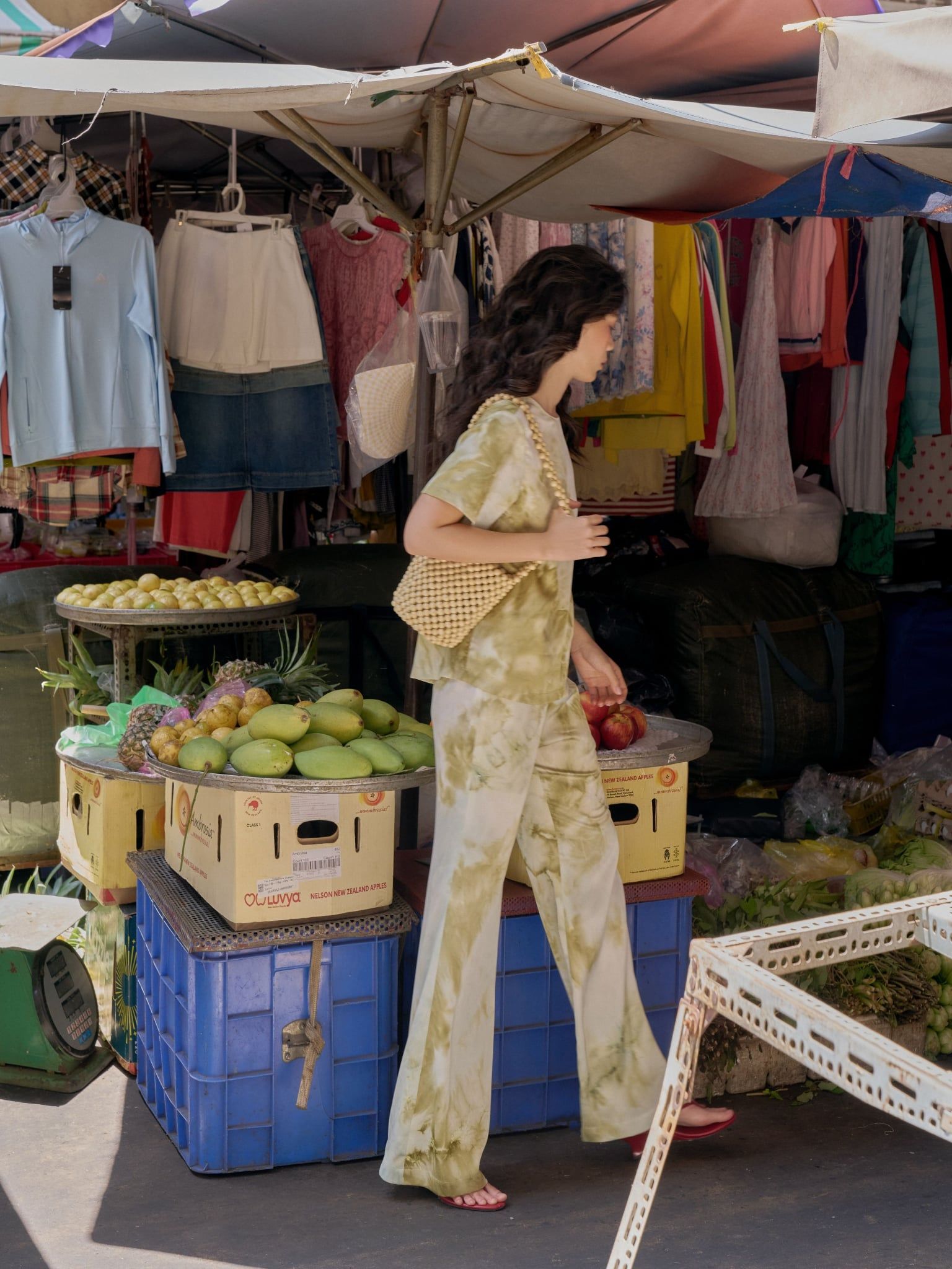  Quần Lục ống loe | Mauve Sage pants 
