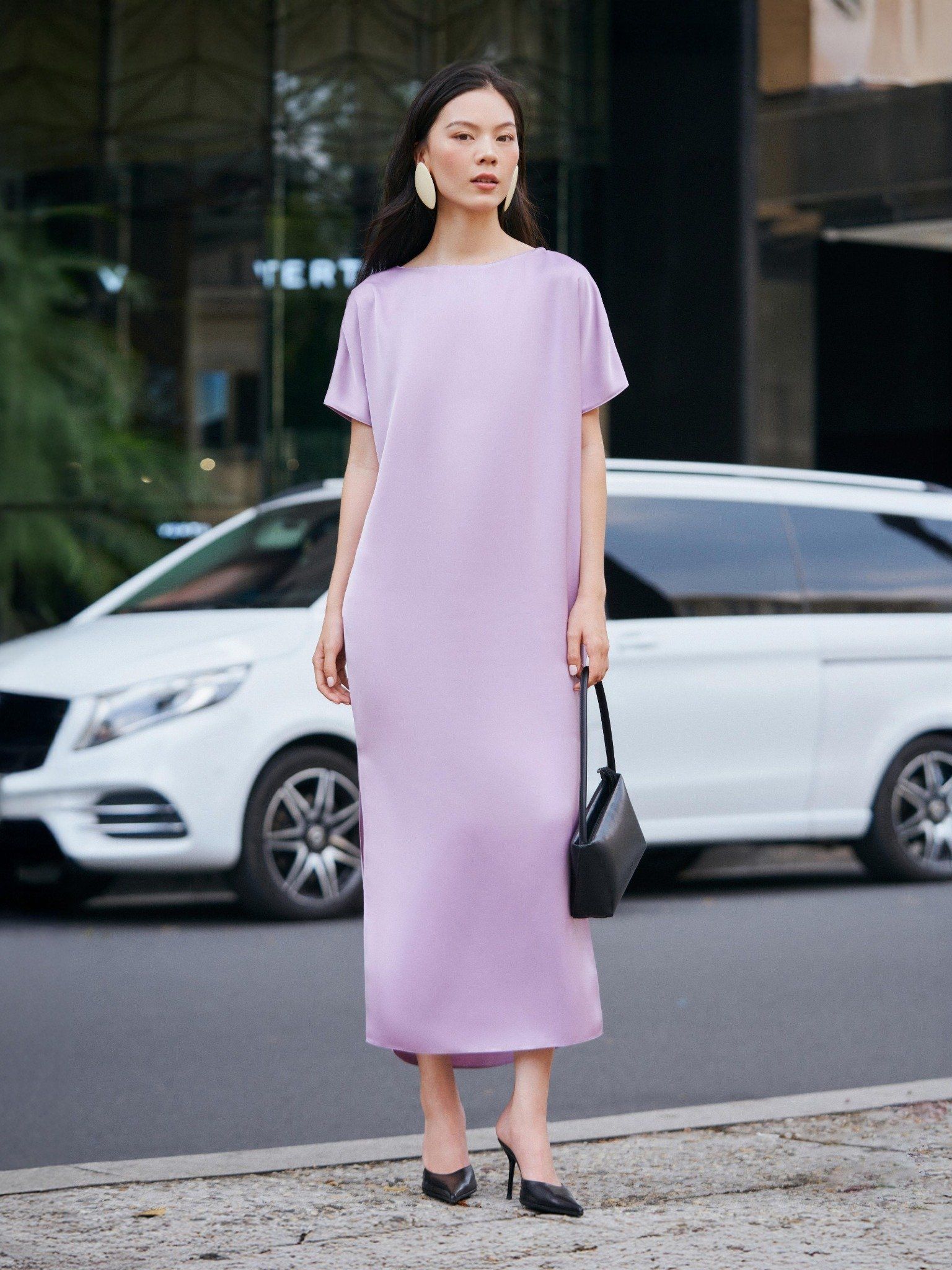  Mauve Signature dress - phiên bản trơn màu nâng cấp 