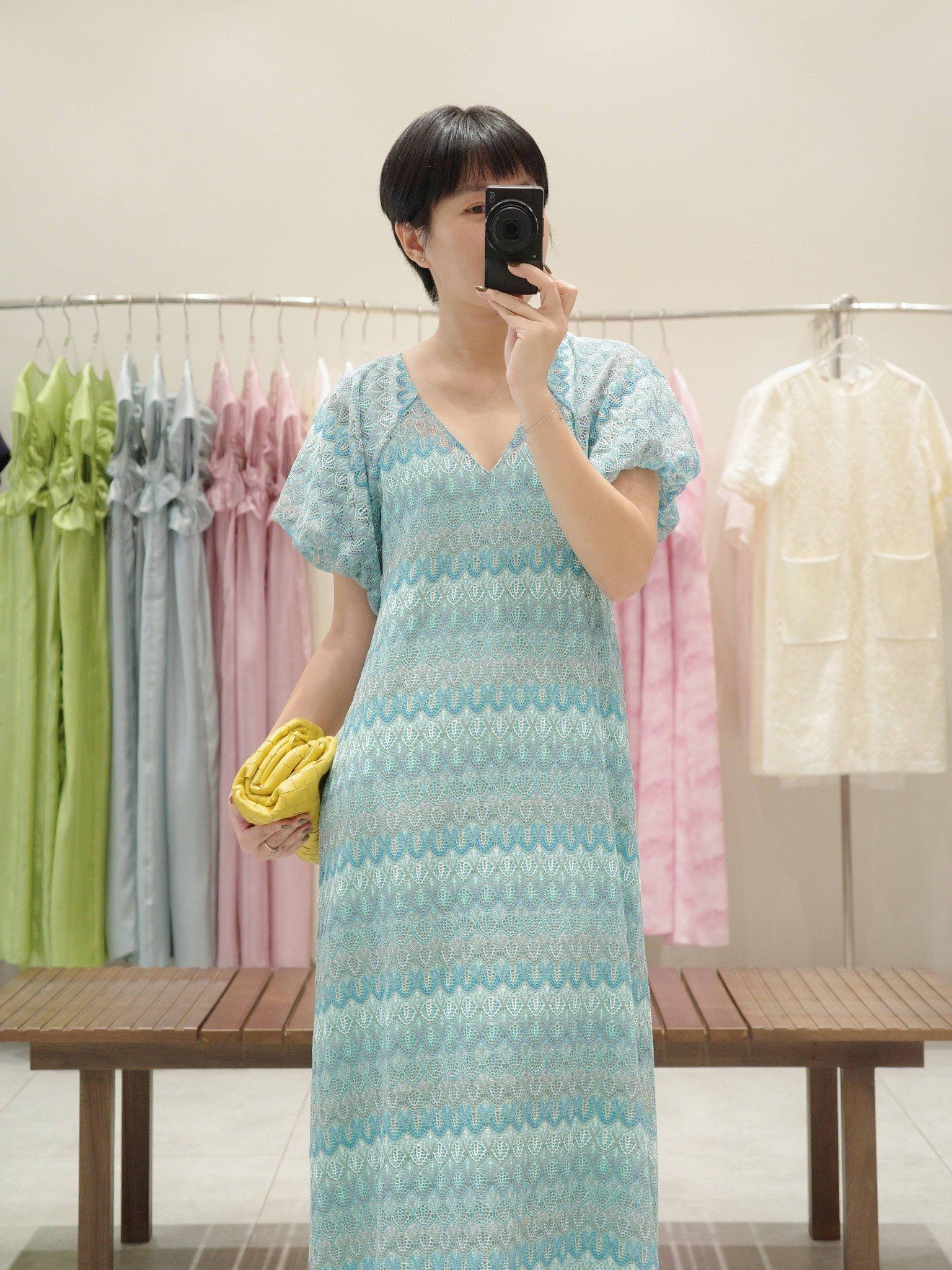  Đầm maxi ren tay bí | Mauve Lace dress 