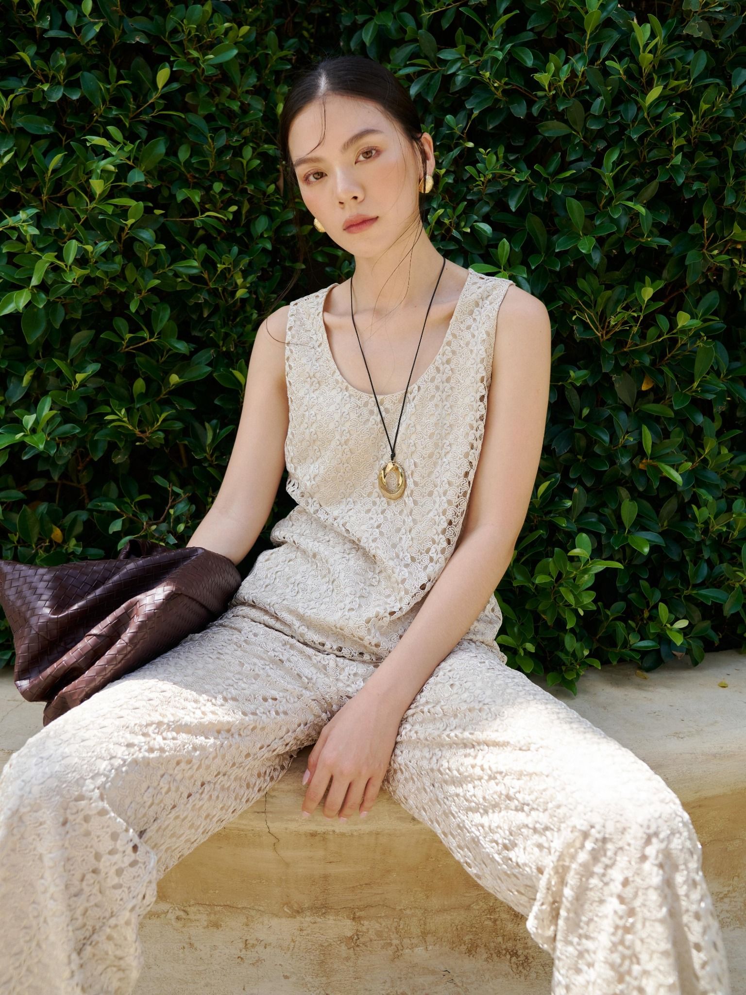  Áo ren cọc tay | Mauve Sunday top [tiết kiệm 200,000 khi mua combo áo & quần] 