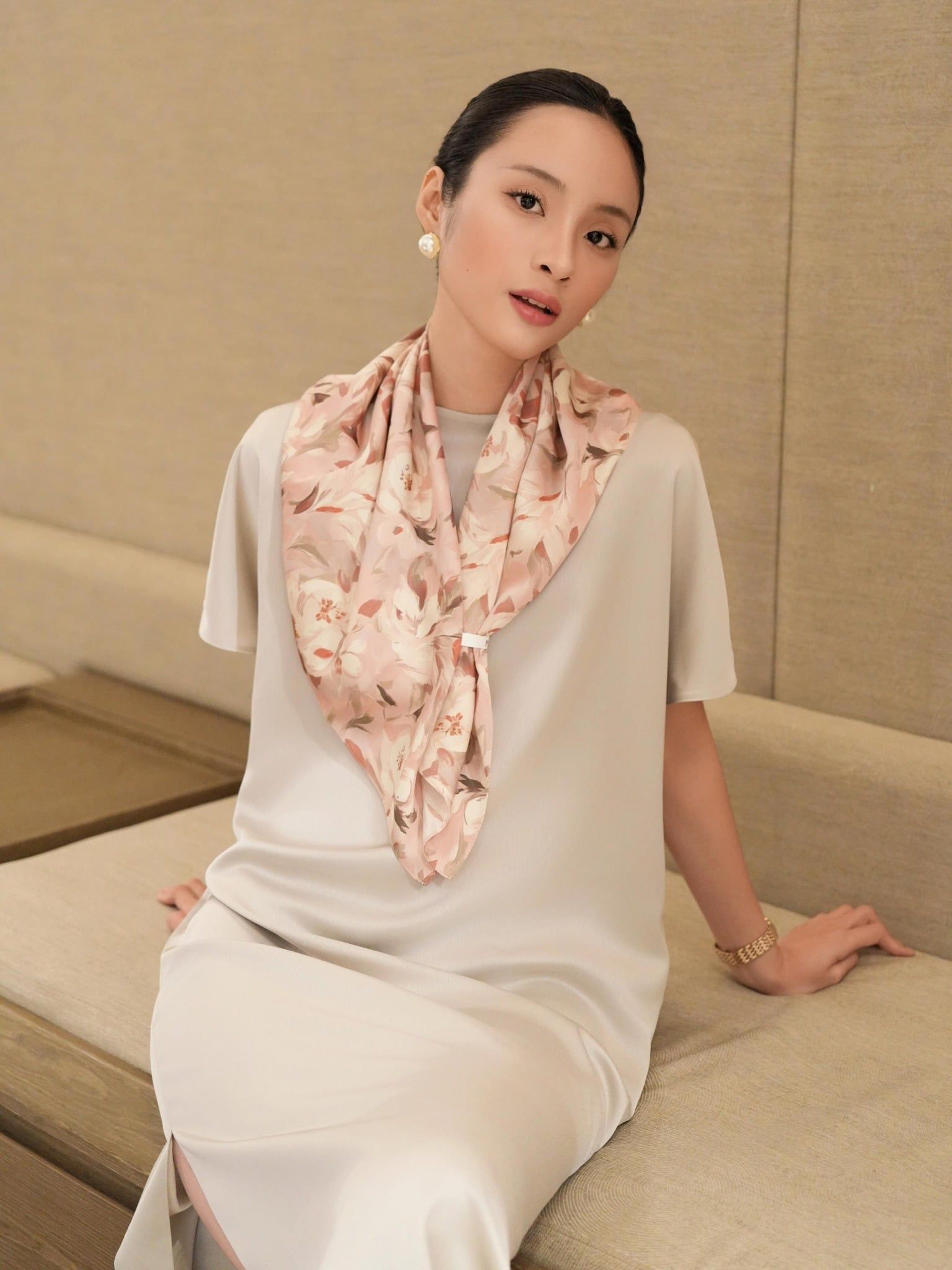  Mauve Signature dress - phiên bản trơn màu nâng cấp 