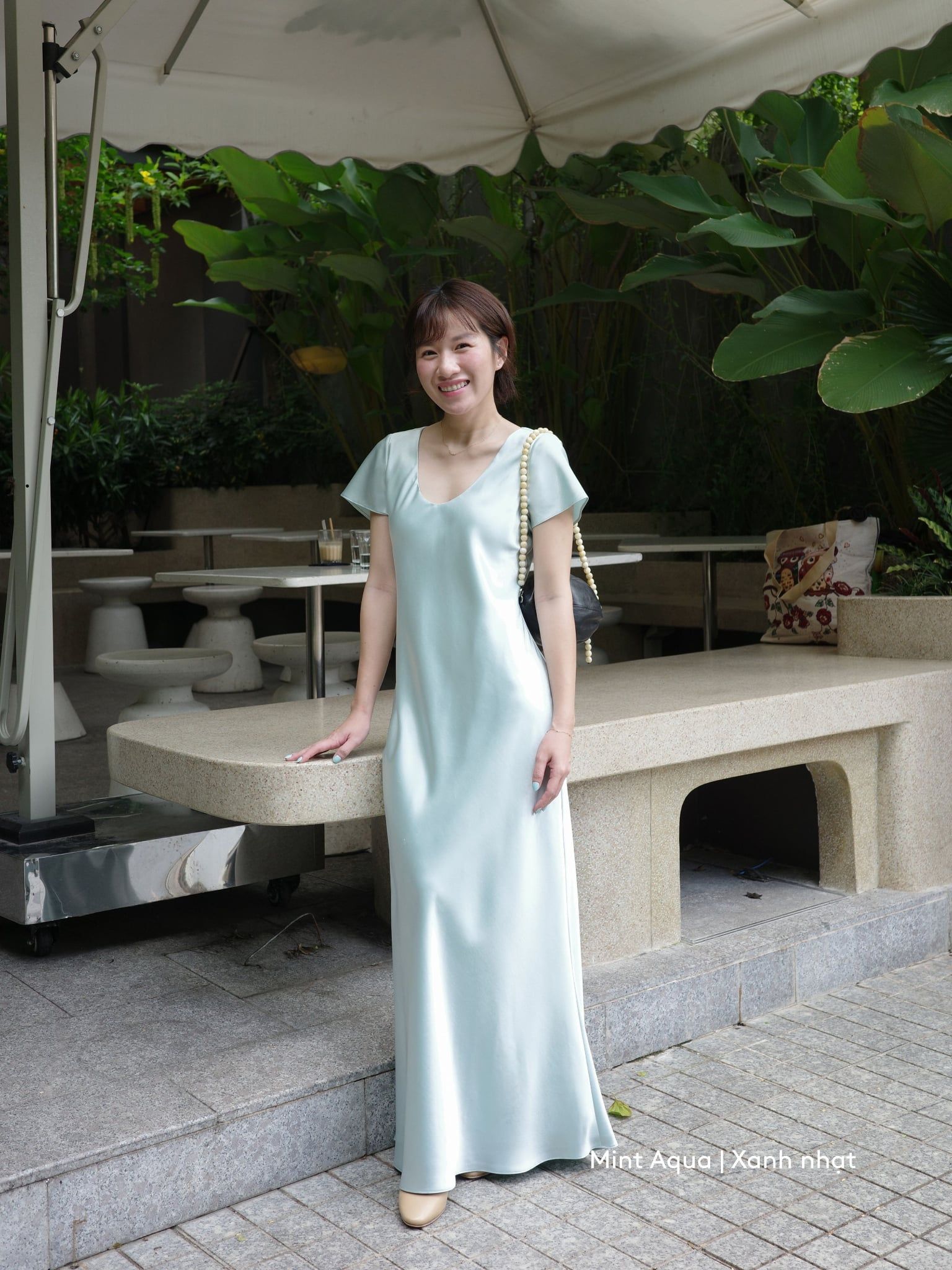  Đầm Uyên Ngư lụa 2 lớp | Mauve Mermaid Silk dress 