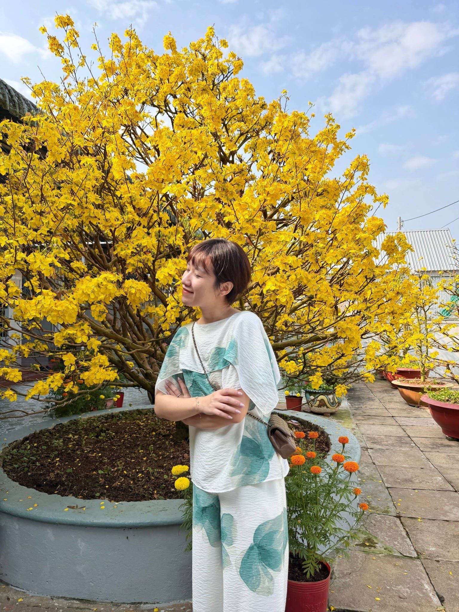  Áo cotton tơ hoa | Mauve Country top 