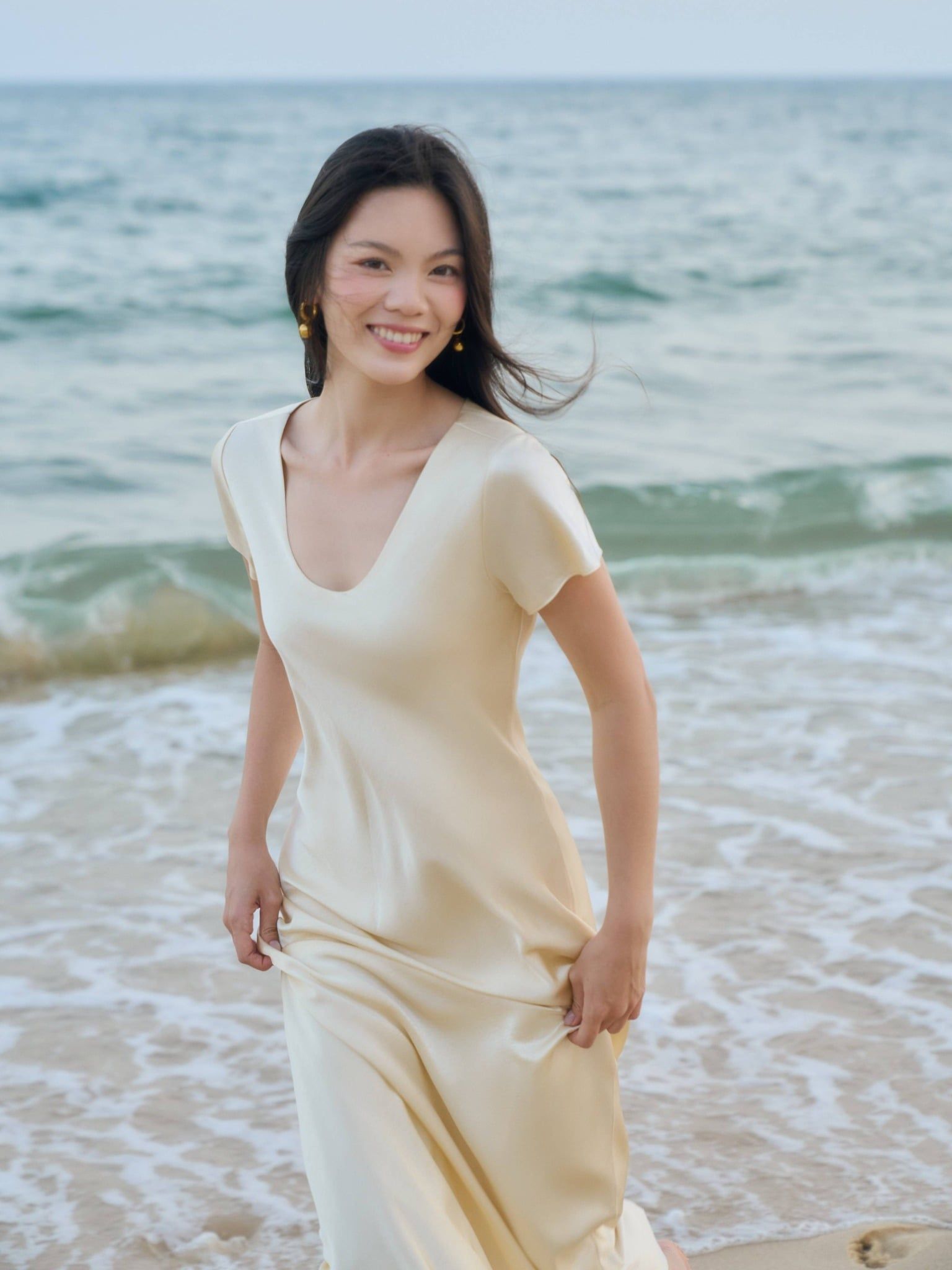  Đầm lụa đuôi cá | Mauve Mermaid Silk dress 
