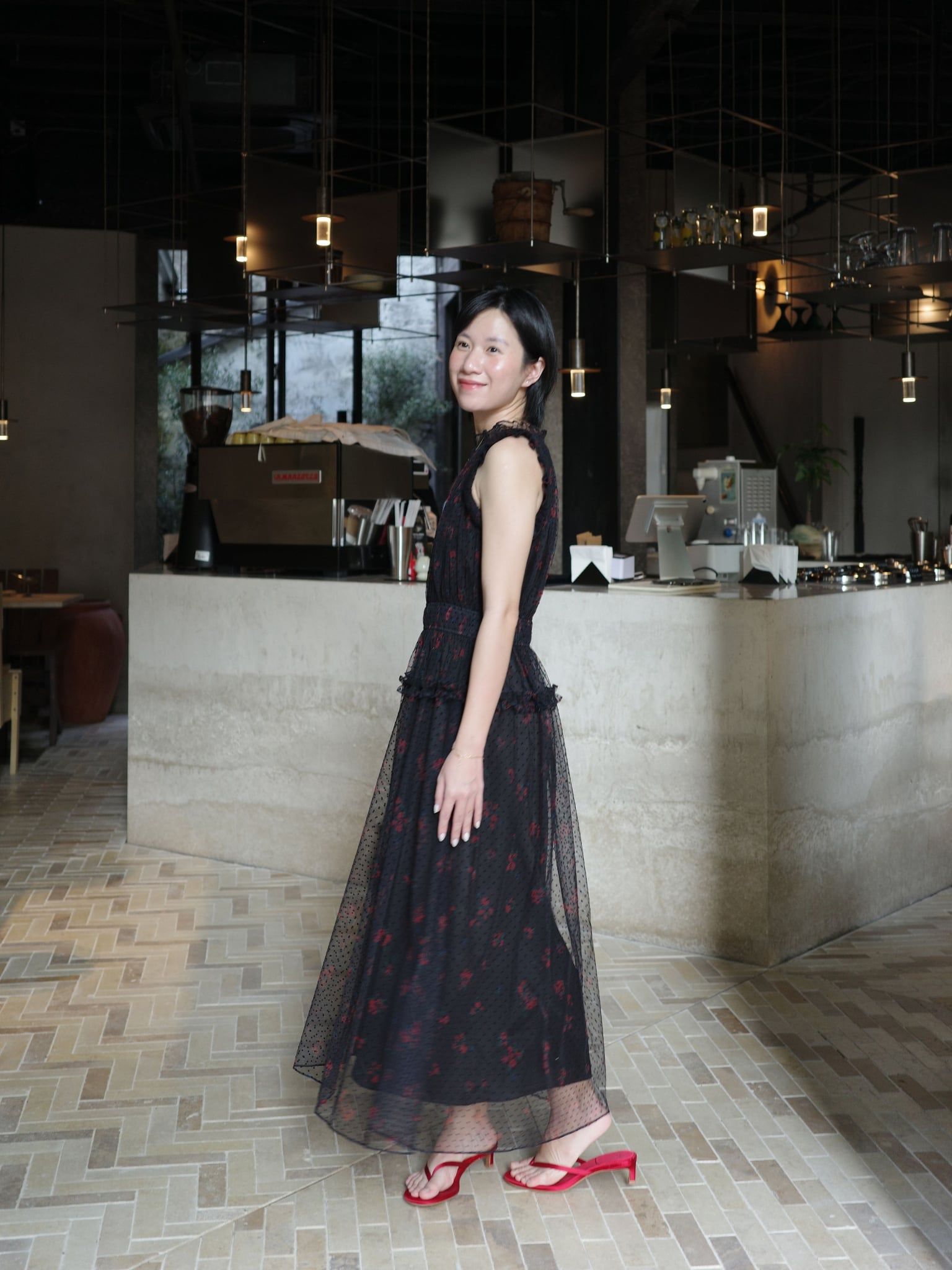  Đầm Yên Đơm dáng yếm | Mauve Quiet Bloom dress 