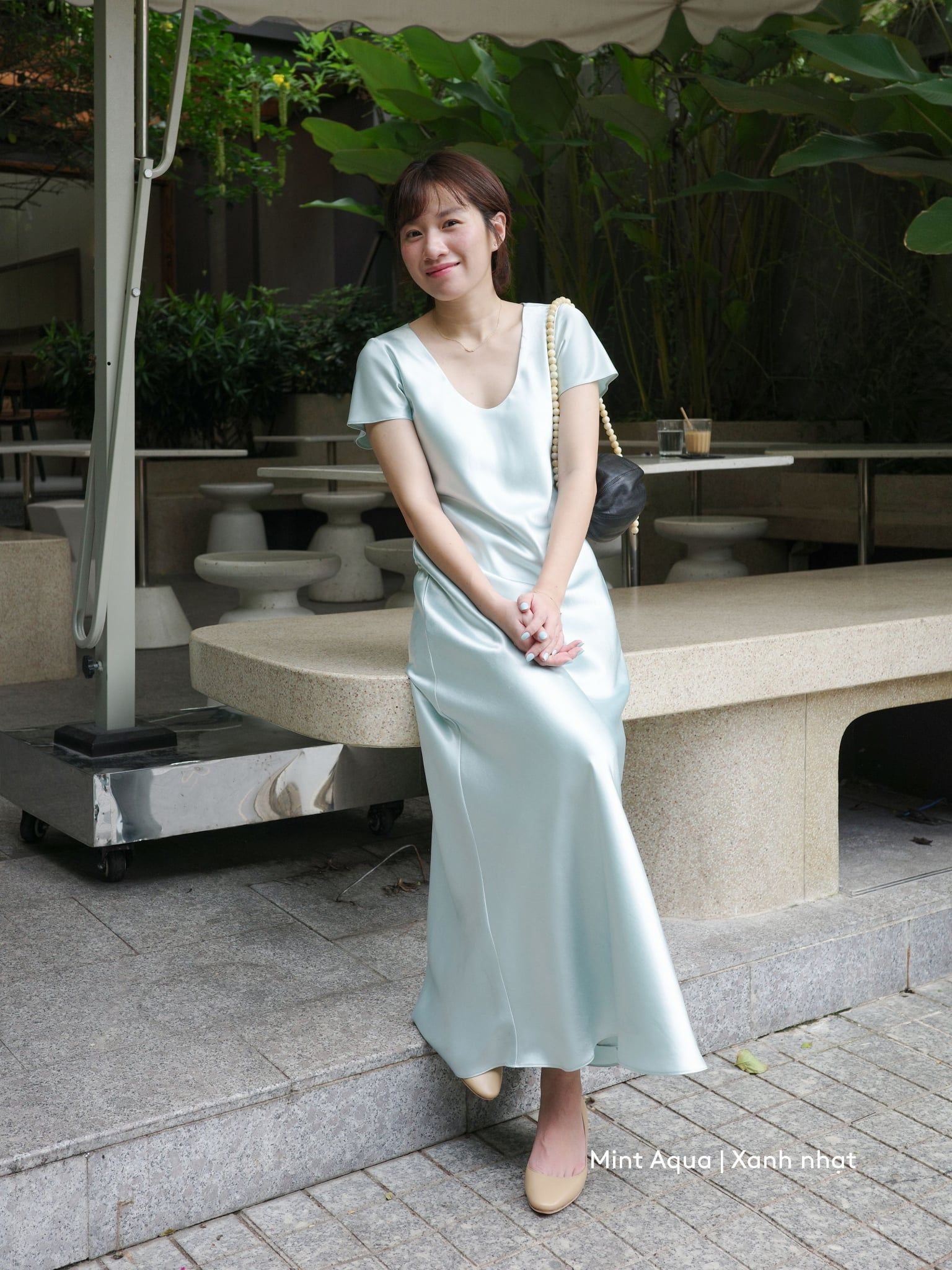  Đầm Uyên Ngư lụa 2 lớp | Mauve Mermaid Silk dress 