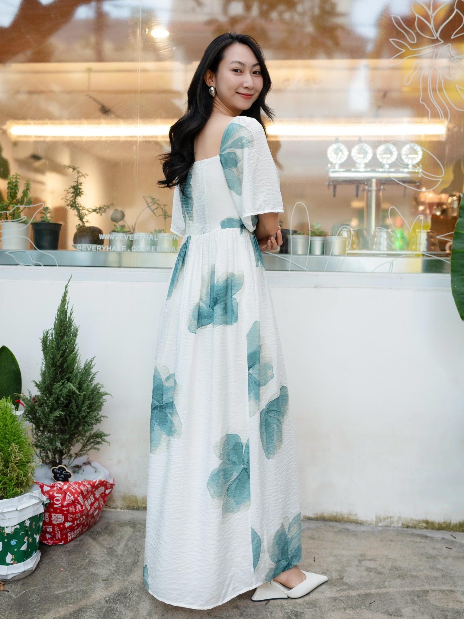  Đầm maxi hoa | Mauve Fairy dress 