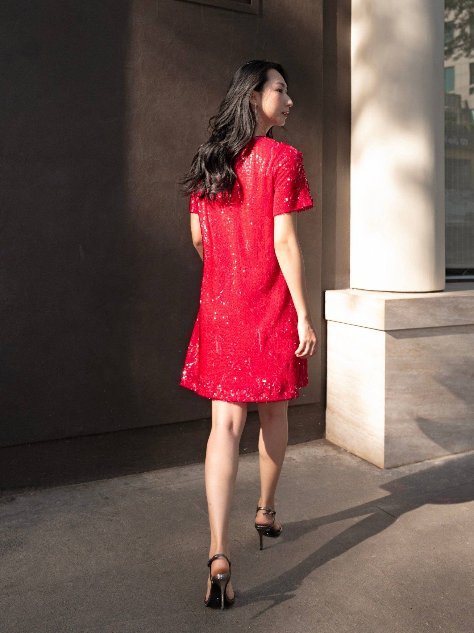  Đầm kim sa ngắn | Mauve Holly dress 