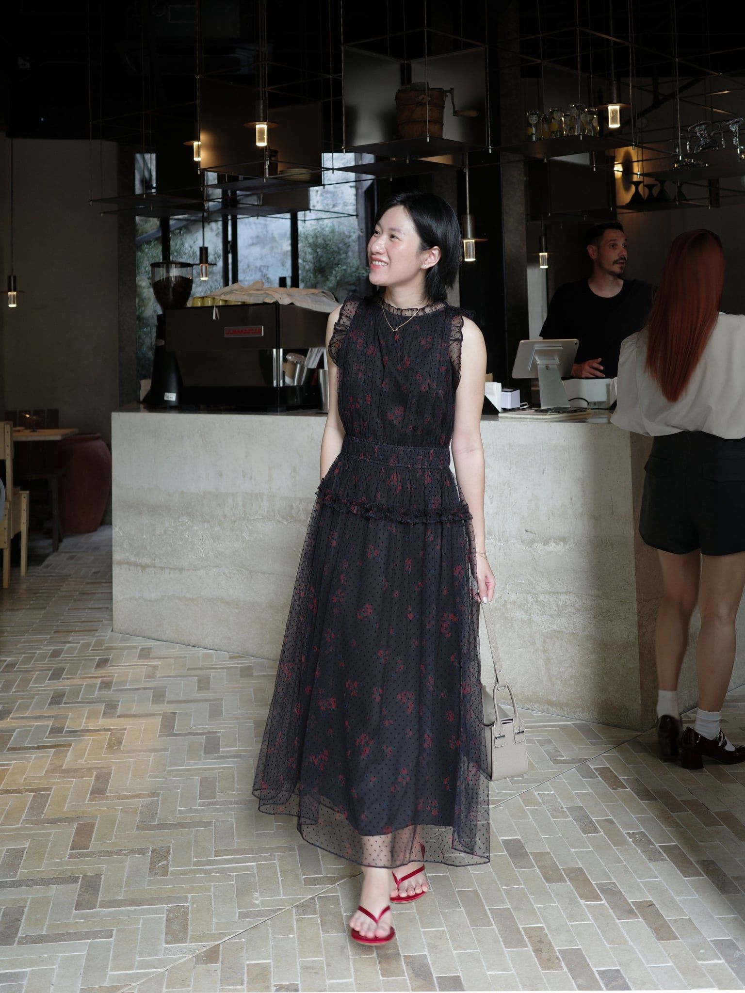  Đầm Yên Đơm dáng yếm | Mauve Quiet Bloom dress 
