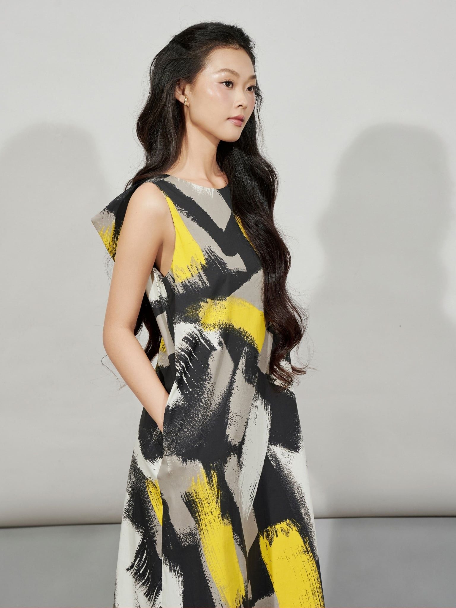  Đầm cotton nơ 3D | Mauve Bowie dress 