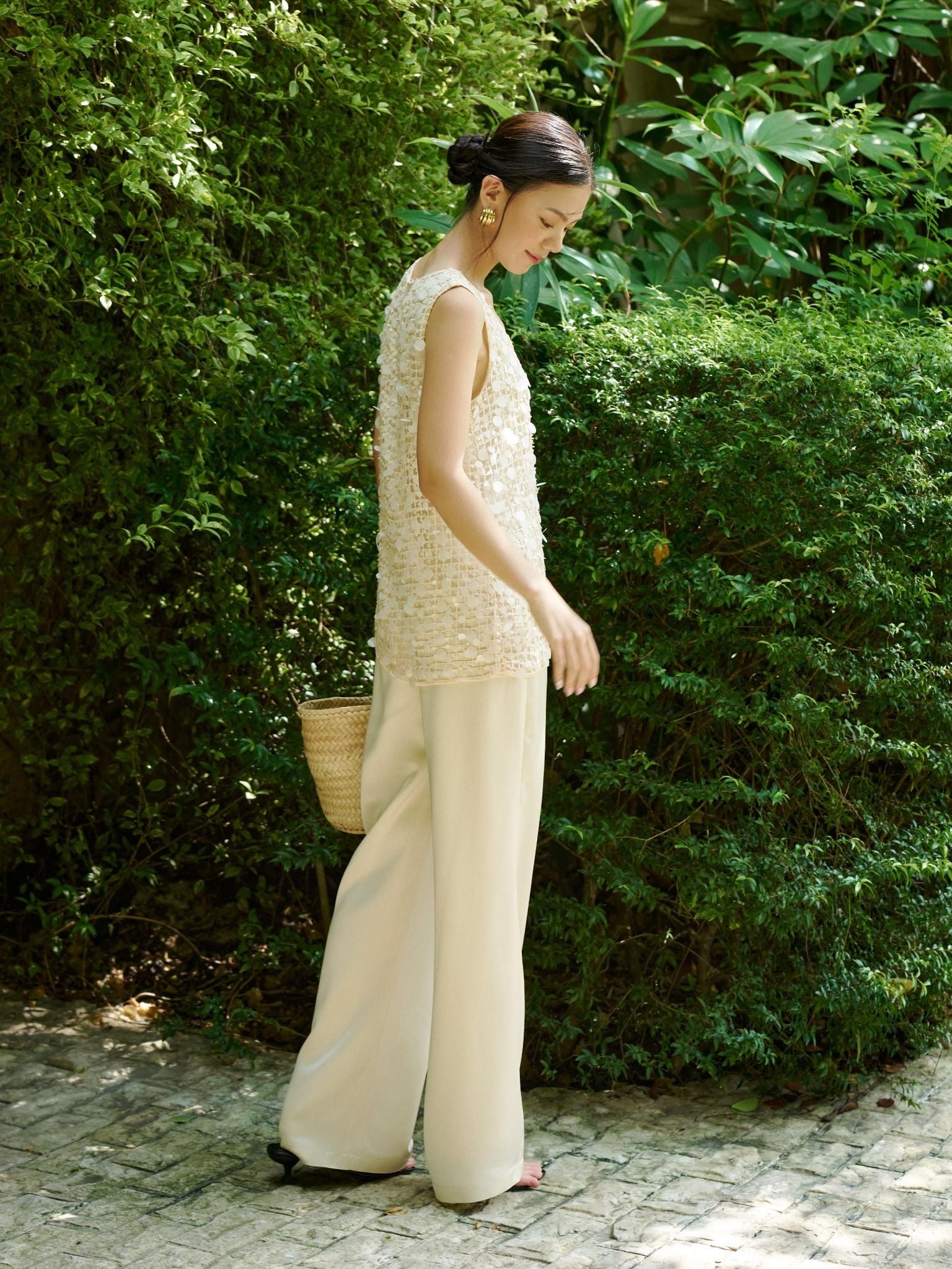  Quần lụa 2 lớp ống suông | Mauve Silk pants [tiết kiệm 200,000 khi mua combo áo & quần] 