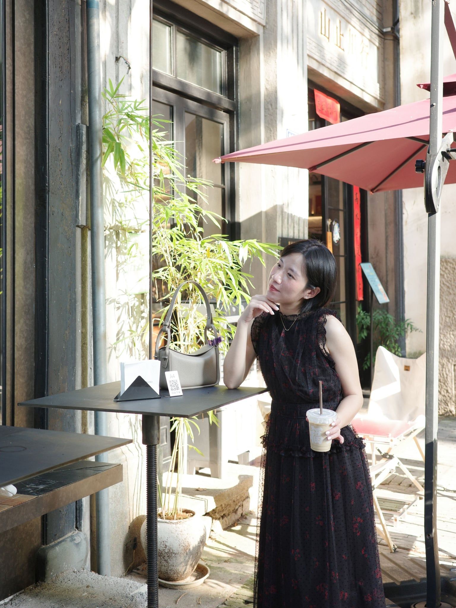  Đầm Yên Đơm dáng yếm | Mauve Quiet Bloom dress 