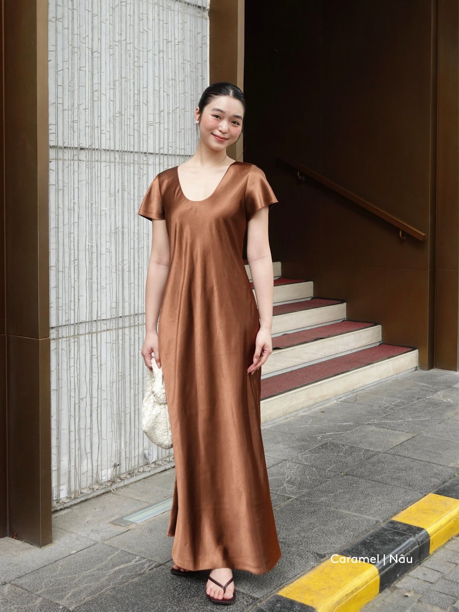  Đầm Uyên Ngư lụa 2 lớp | Mauve Mermaid Silk dress 