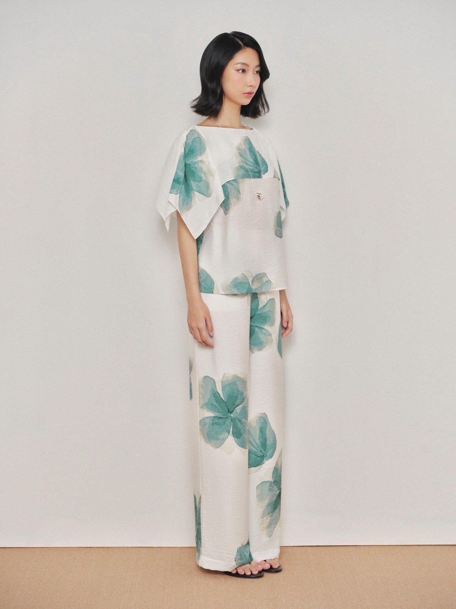  Quần ống suông hoa | Mauve Country pants [tiết kiệm thêm 220,000 khi mua combo áo & quần] 