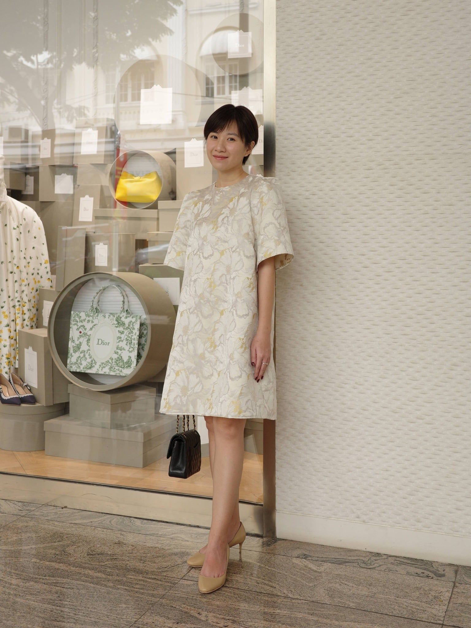  Đầm gấm tay chuông | Mauve Bell dress 