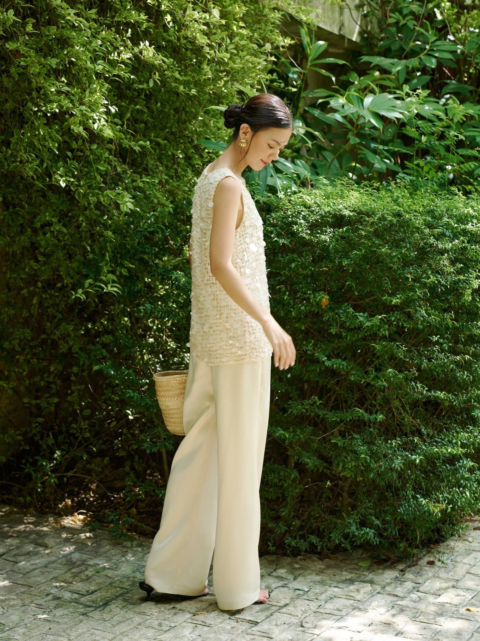 Quần lụa 2 lớp ống suông | Mauve Silk pants 