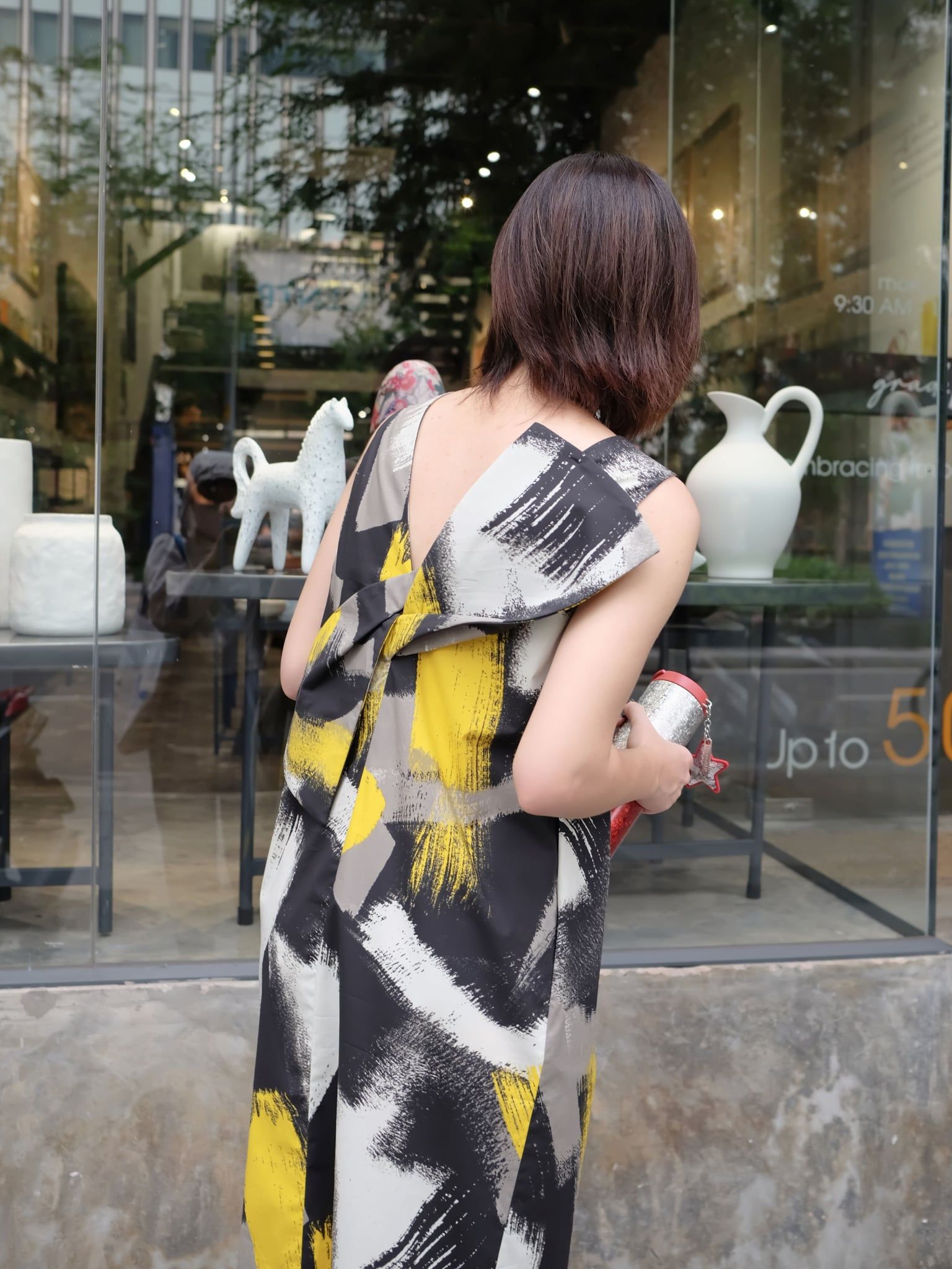  Đầm cotton nơ 3D | Mauve Bowie dress 